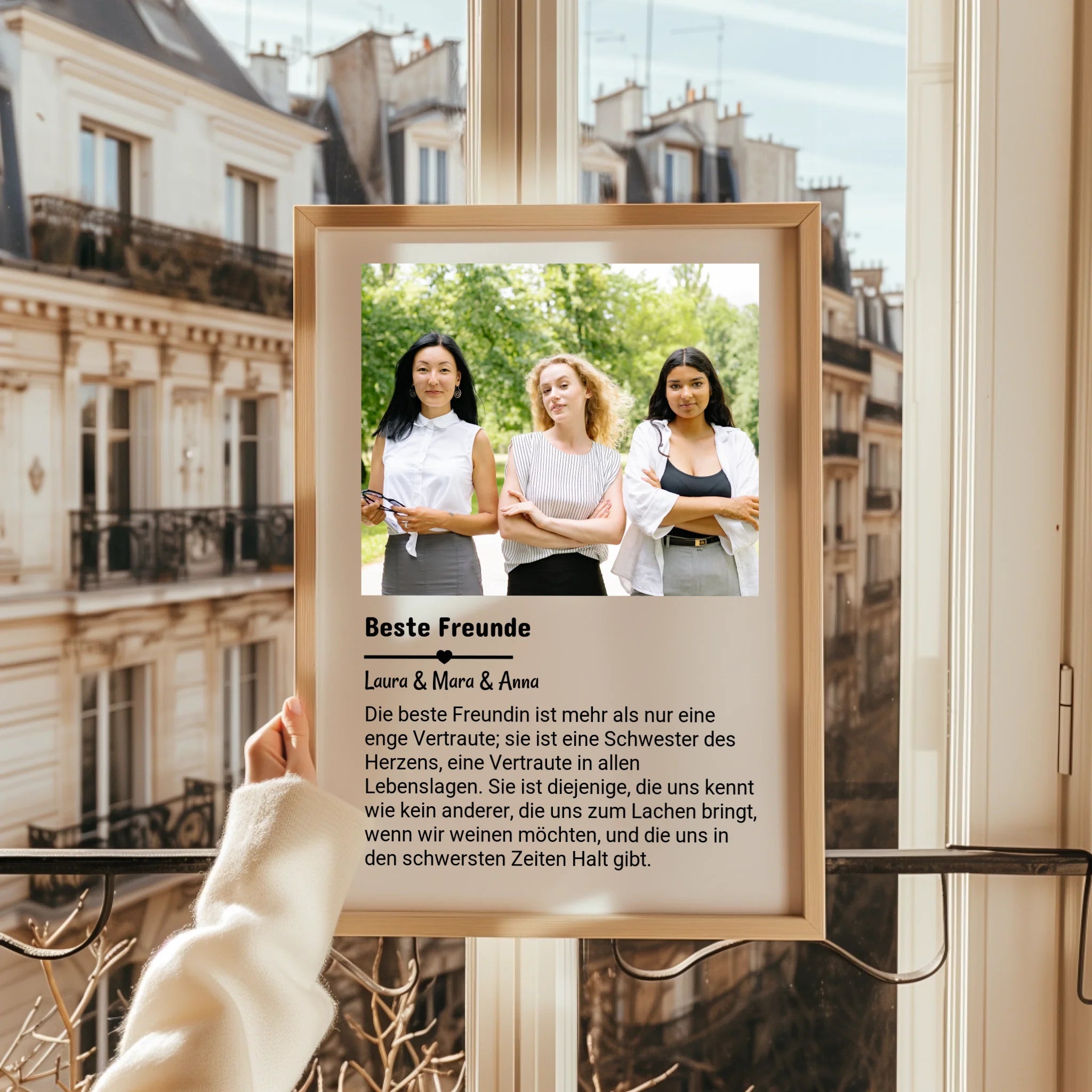 3 beste Freunde Frauen Definition Geschenk mit Foto - Prinolla