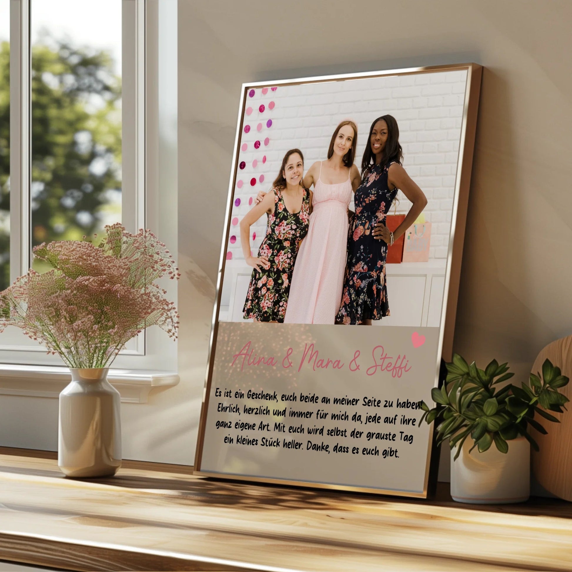 3 Freundinnen Foto Geschenk Poster gestalten - Prinolla