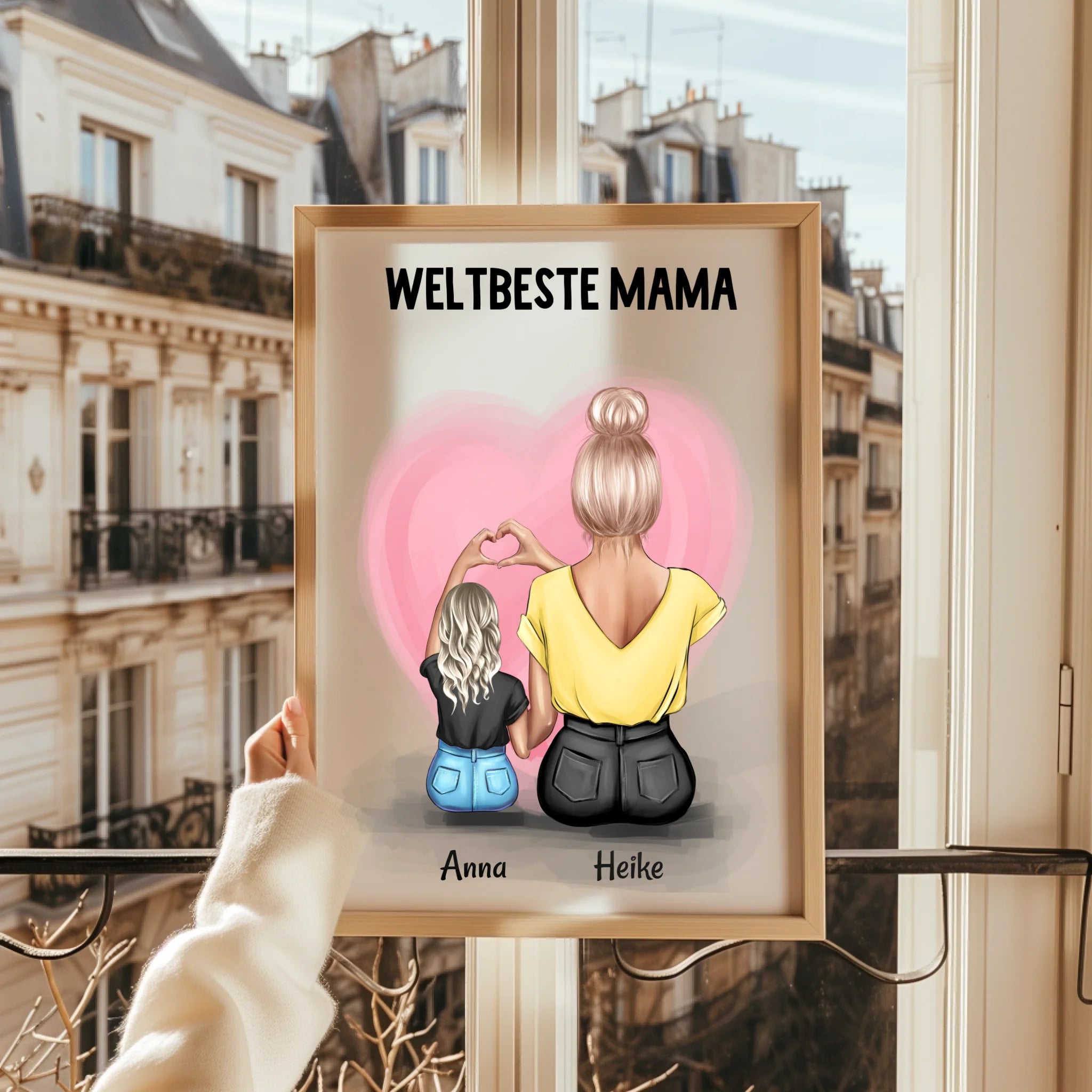 Mutter Kind Poster Geschenk selber gestalten