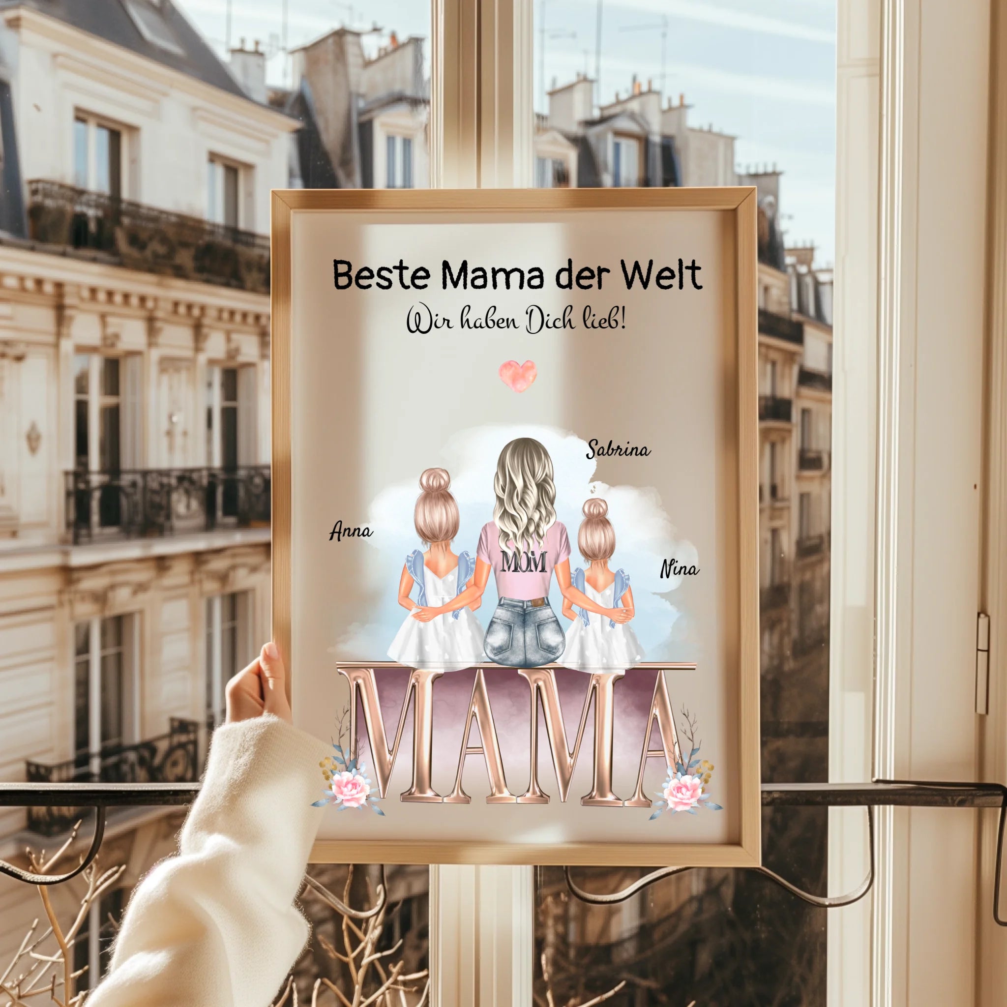 Mutter Kinder Geschenk Bild selber gestalten