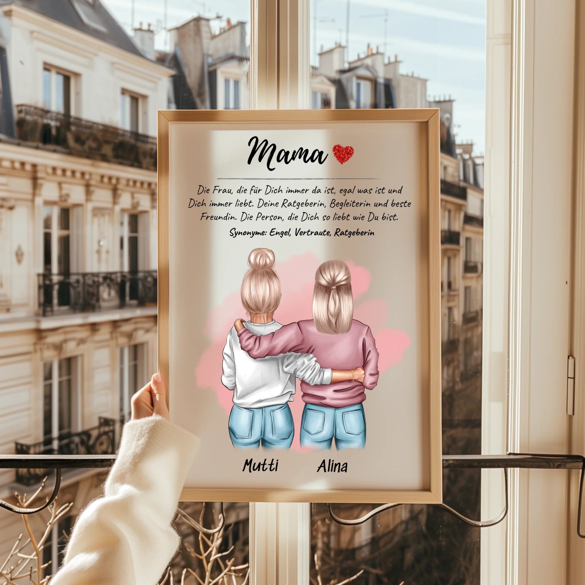 Personalisiertes Mama Bild Geschenk von erwachsener Tochter
