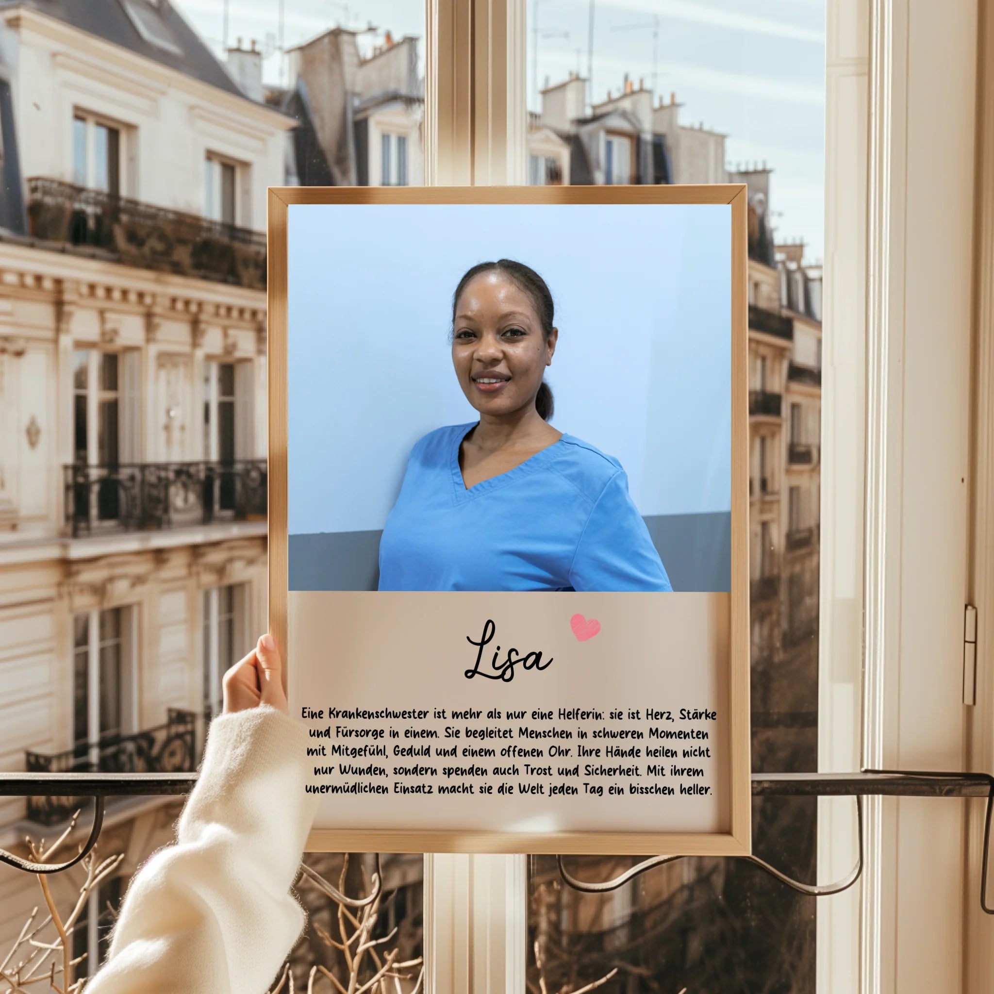 Krankenschwester Foto Geschenk personalisiert
