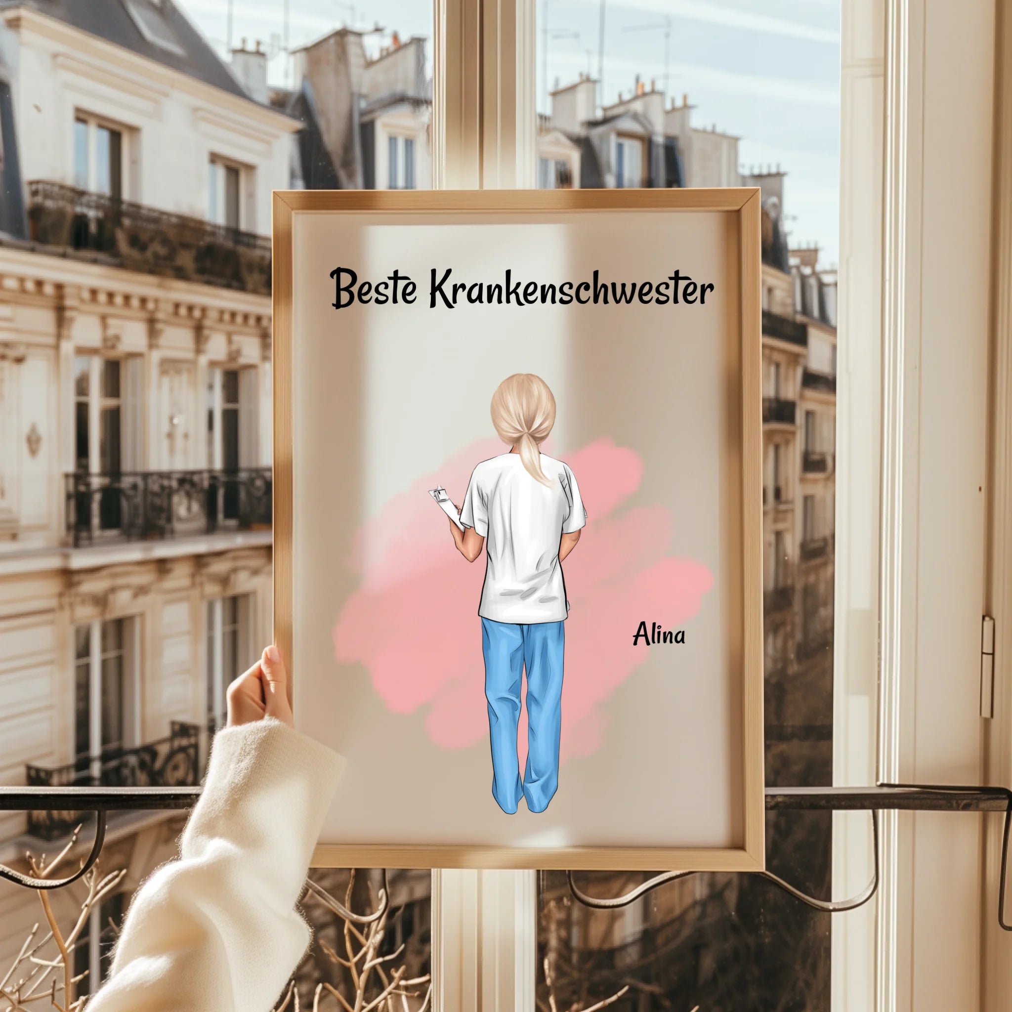 Beste Krankenschwester Geschenk Illustration Poster