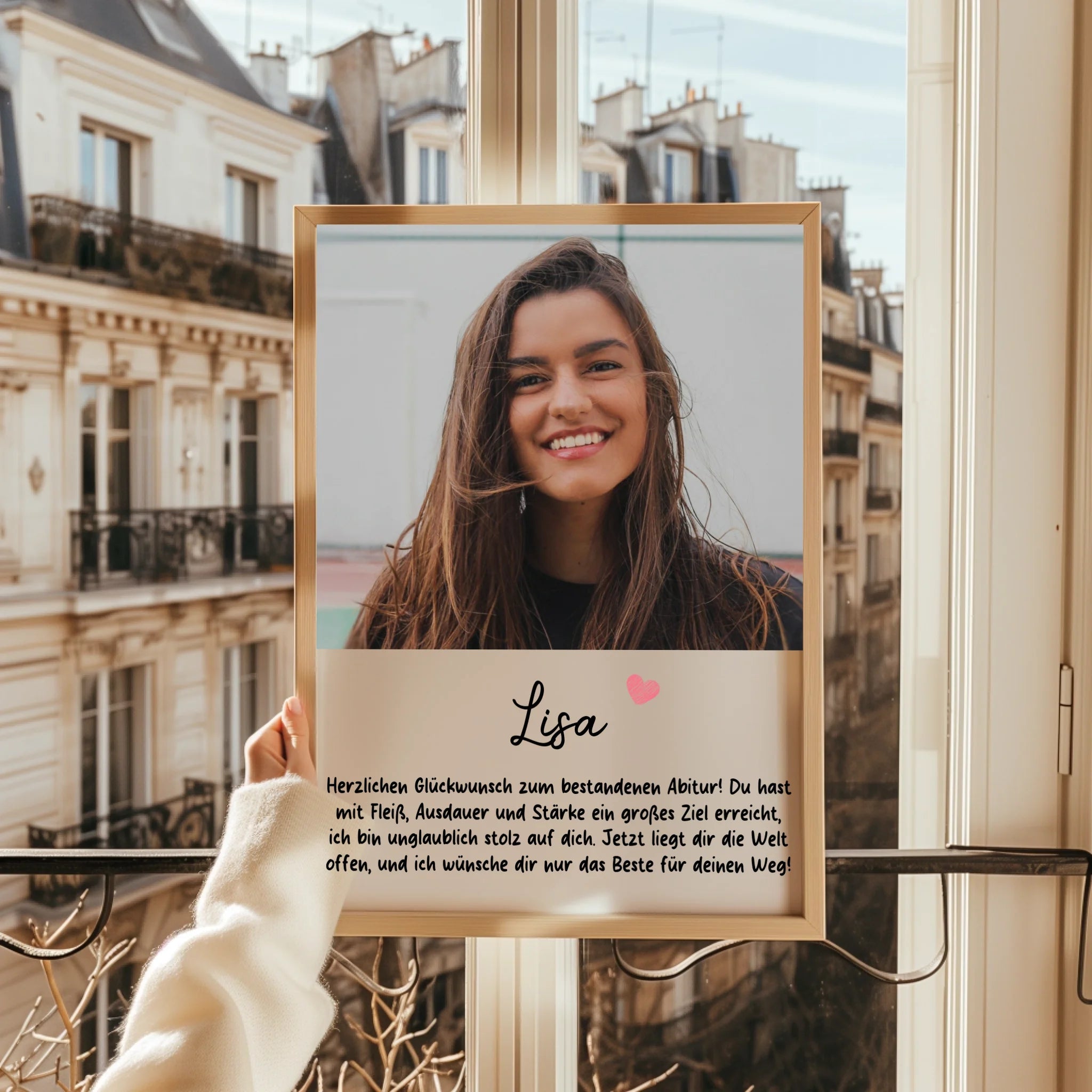 Abitur Foto Geschenk mit Spruch gestalten - Prinolla