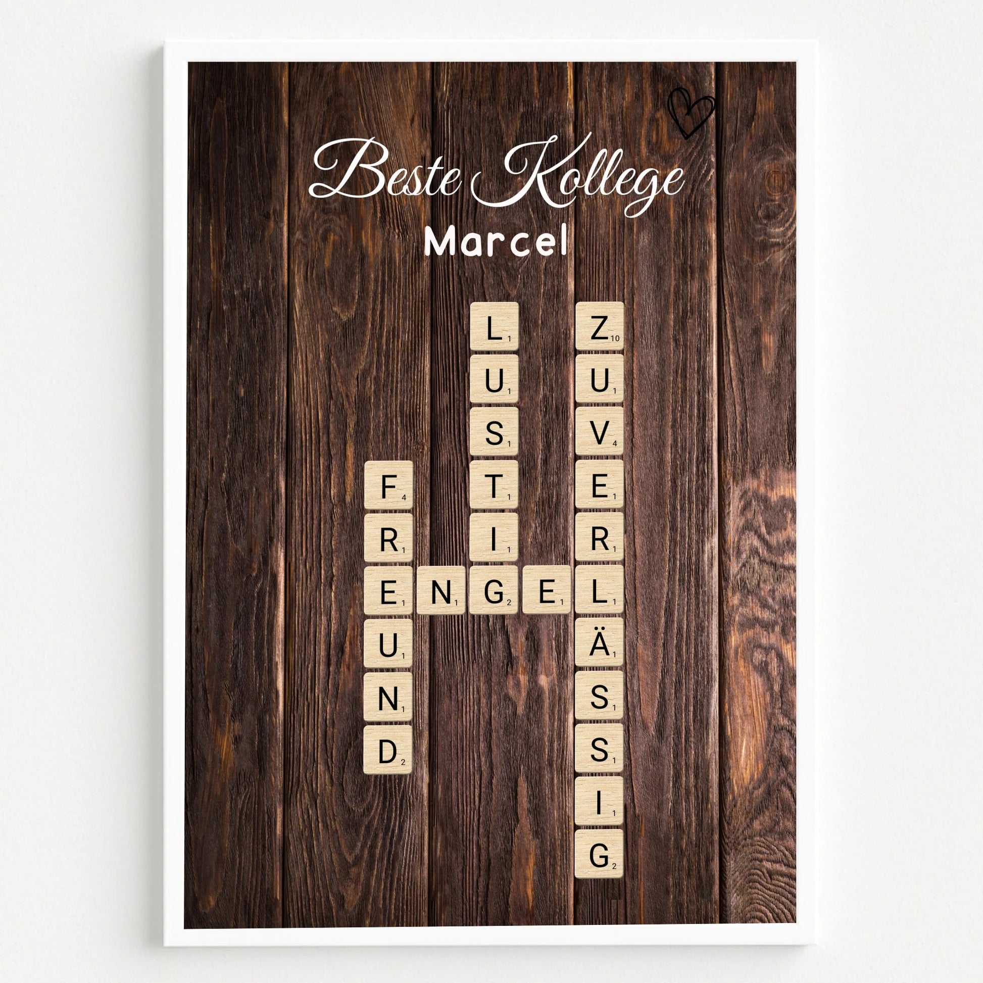 Arbeitskollege Geschenk Geburtstag & Abschied Wort Poster - Prinolla