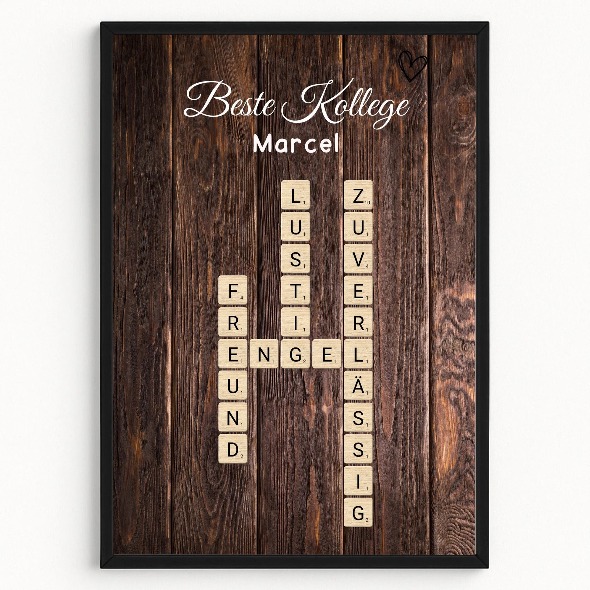 Arbeitskollege Geschenk Geburtstag & Abschied Wort Poster - Prinolla