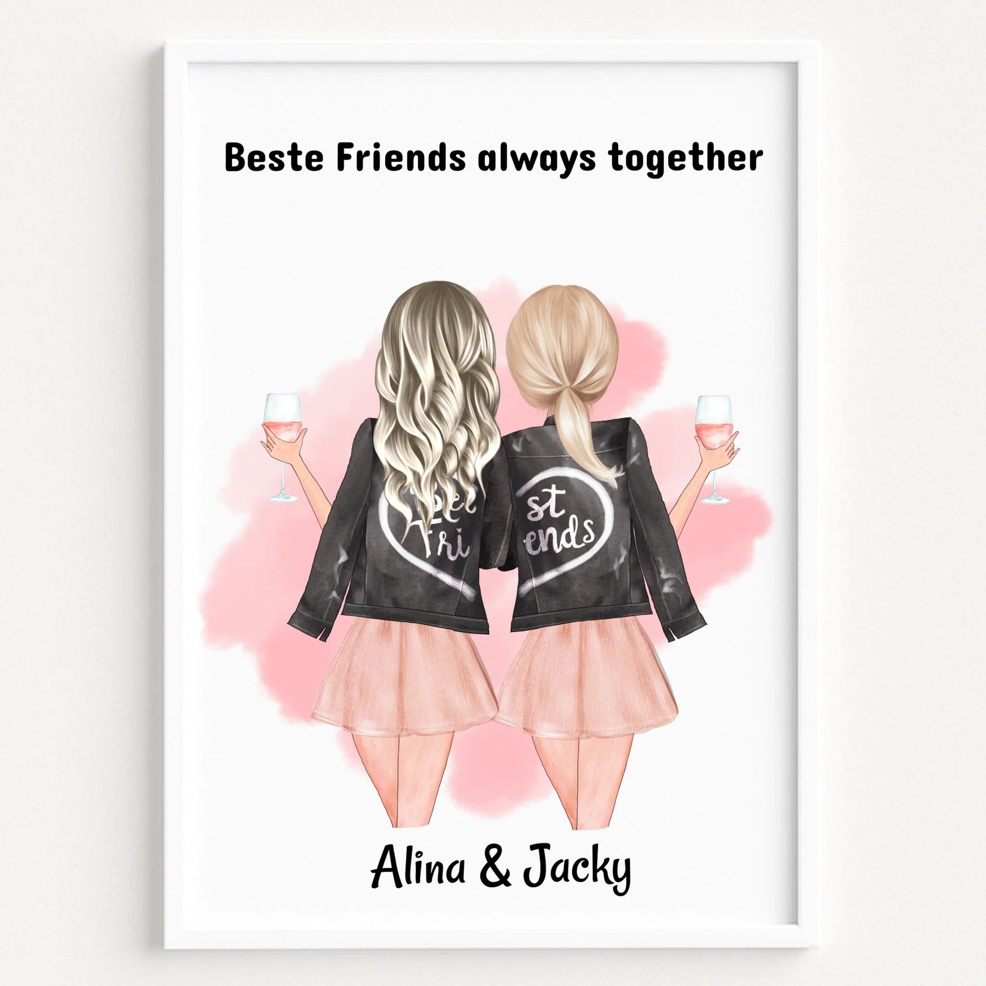 Beste Freundin Geschenk Datei zum ausdrucken personalisiert - Prinolla