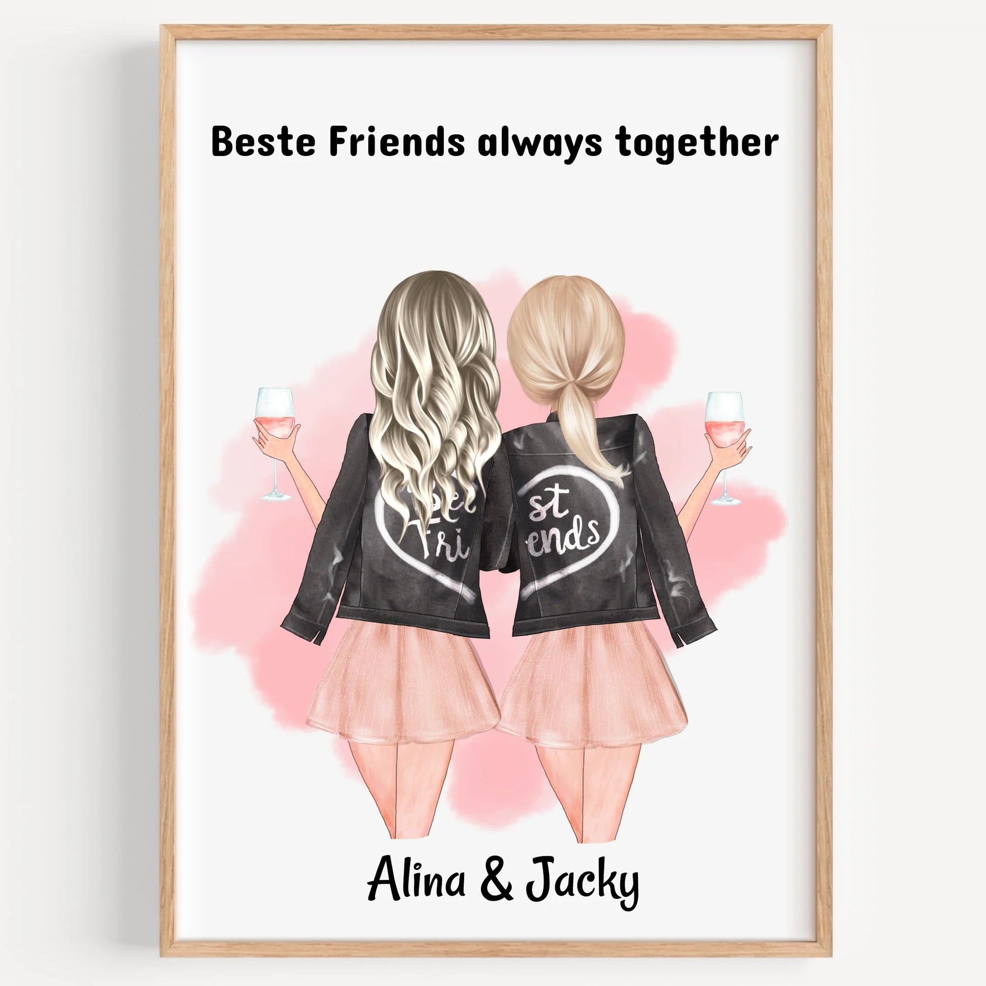 Beste Freundin Geschenk Datei zum ausdrucken personalisiert - Prinolla