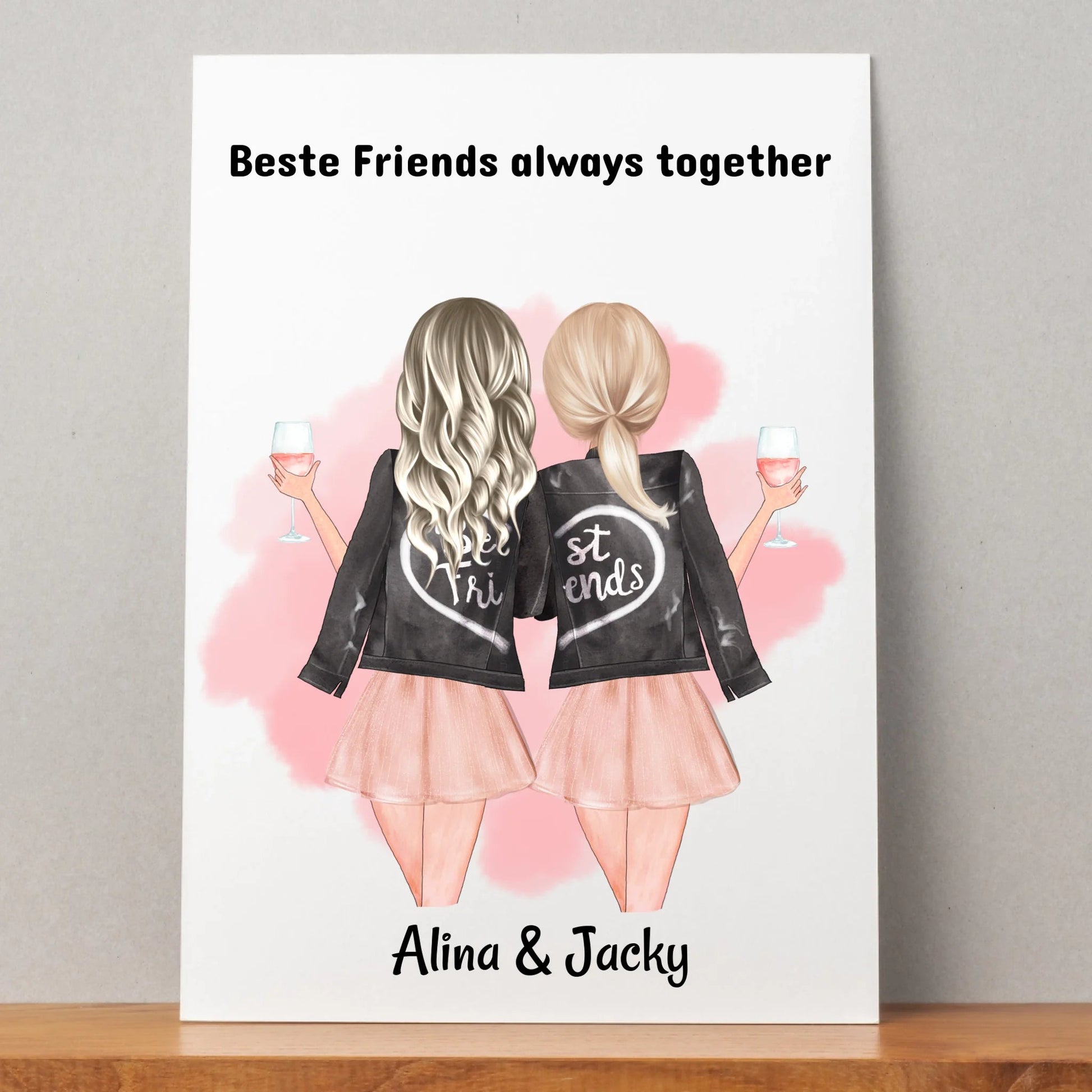 Beste Freundin Geschenk Datei zum ausdrucken personalisiert - Prinolla