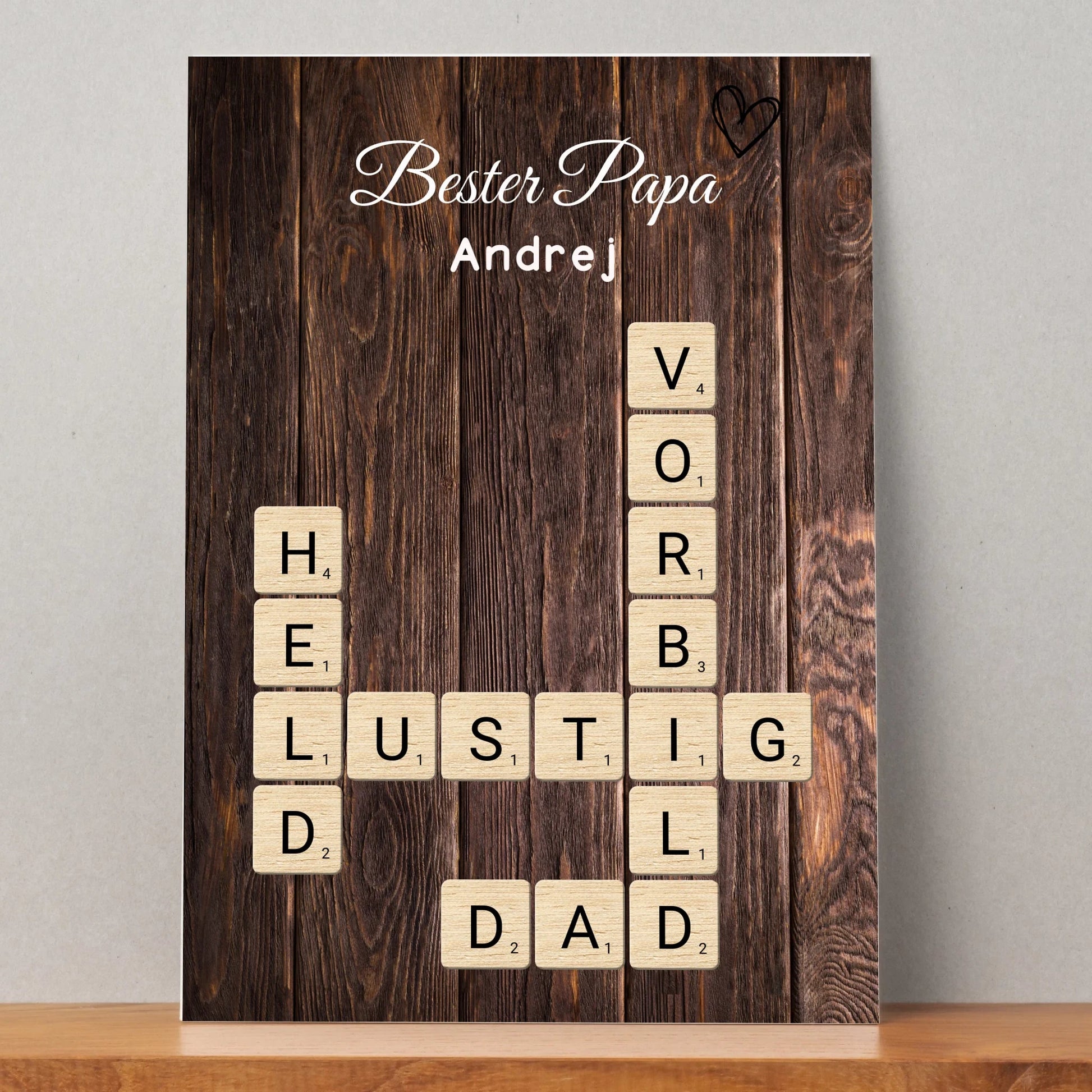 Bester Papa Geschenk Wort Definition Poster personalisiert - Prinolla