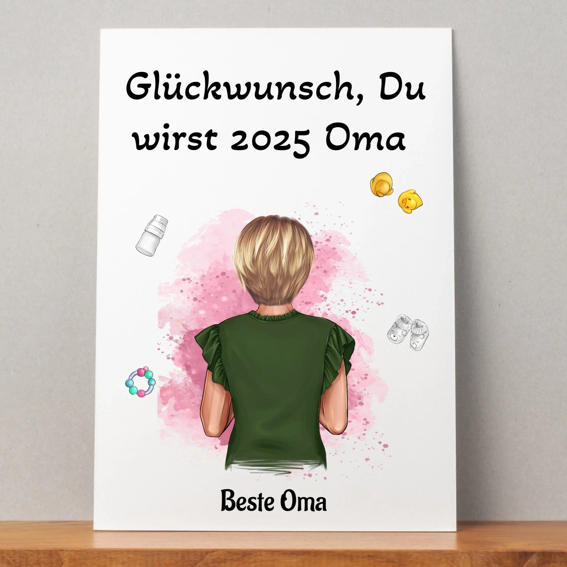 Du wirst Oma Schwangerschaft Ankündigung Poster für Mutter - Prinolla