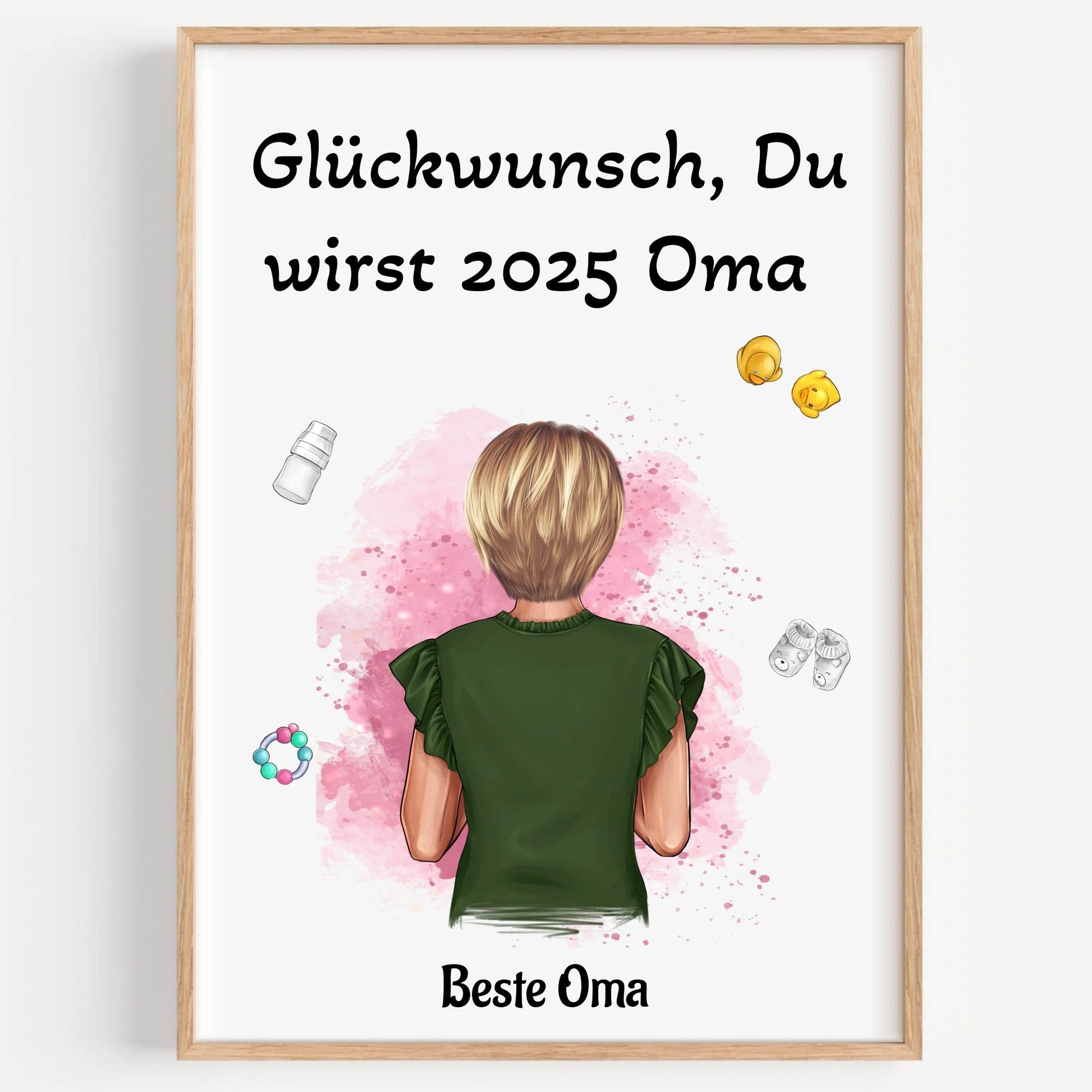 Du wirst Oma Schwangerschaft Ankündigung Poster für Mutter - Prinolla