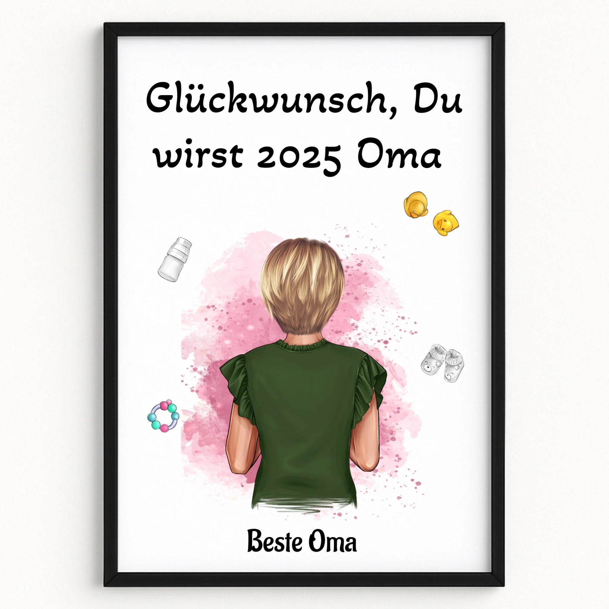Du wirst Oma Schwangerschaft Ankündigung Poster für Mutter - Prinolla