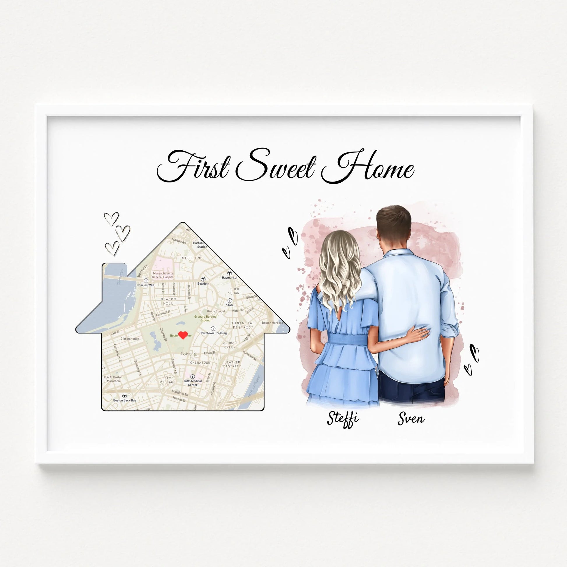 Erste gemeinsame Wohnung Paar Poster Geschenk - Prinolla