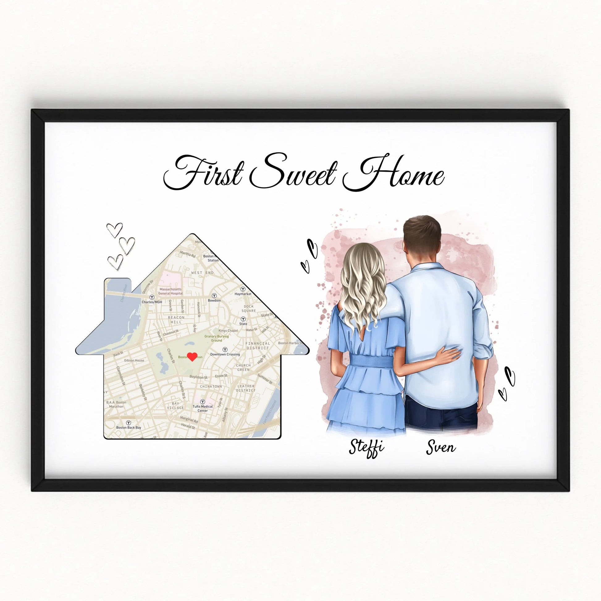 Erste gemeinsame Wohnung Paar Poster Geschenk - Prinolla