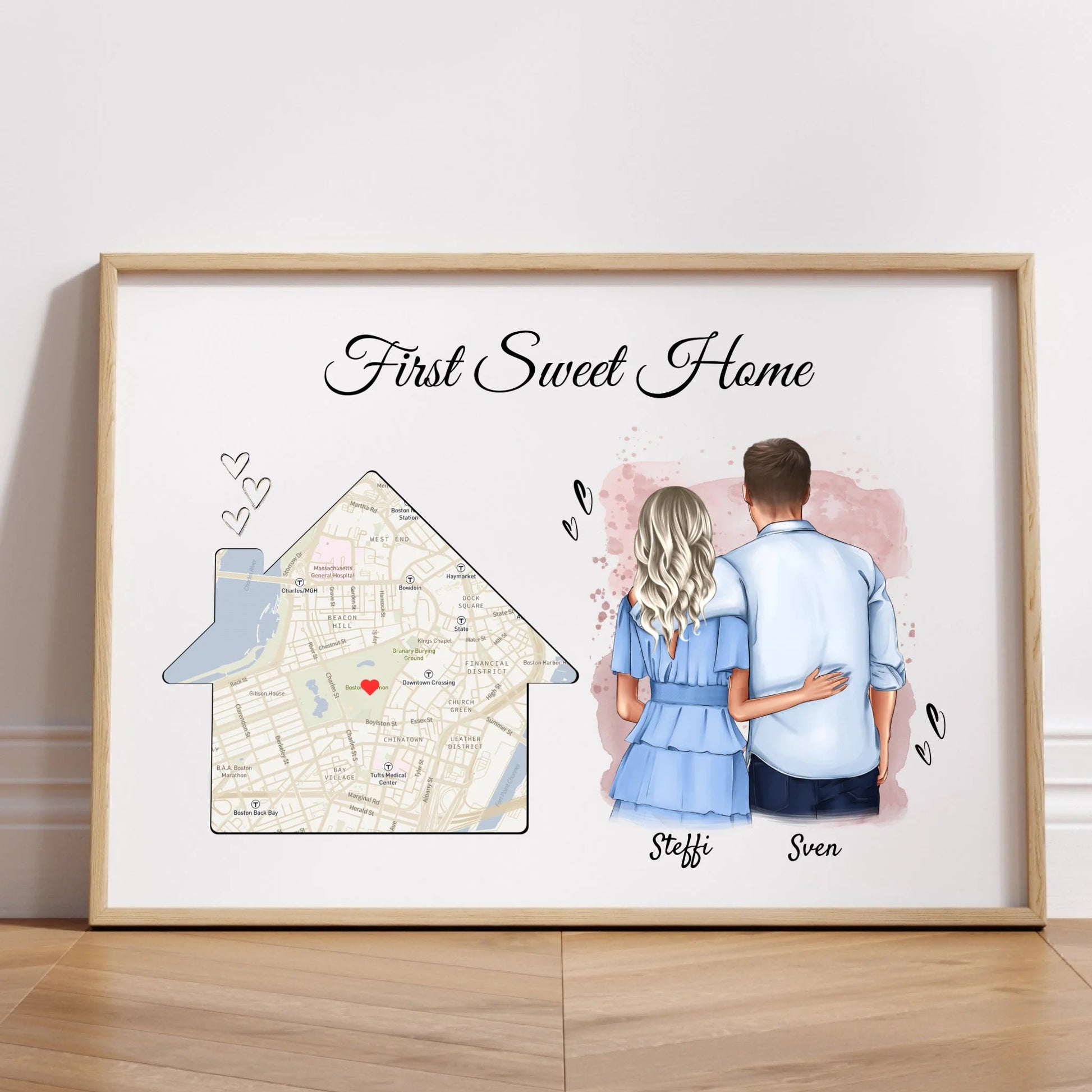 Erste gemeinsame Wohnung Paar Poster Geschenk - Prinolla