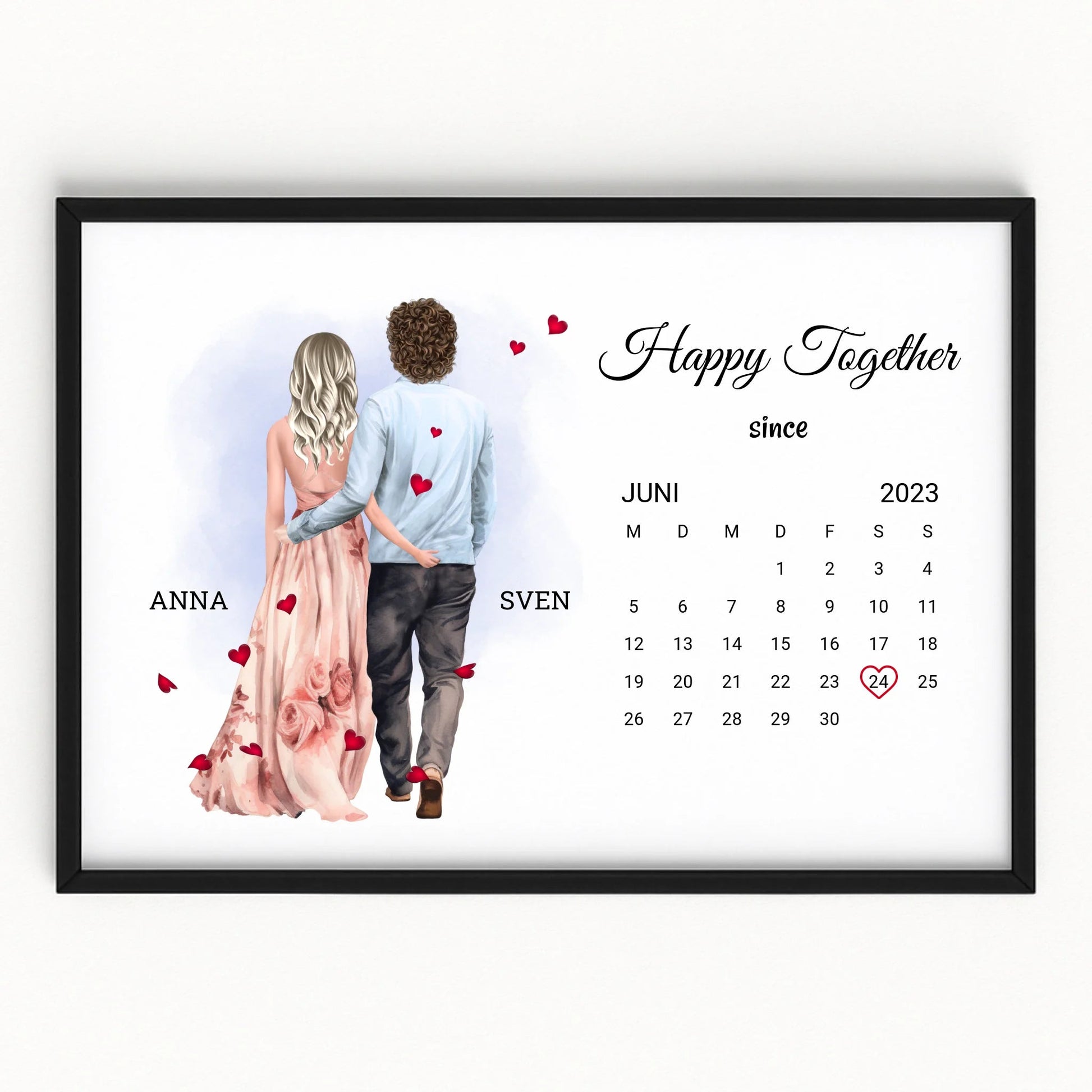 Geschenk zum Jahrestag Poster mit Datum - Prinolla
