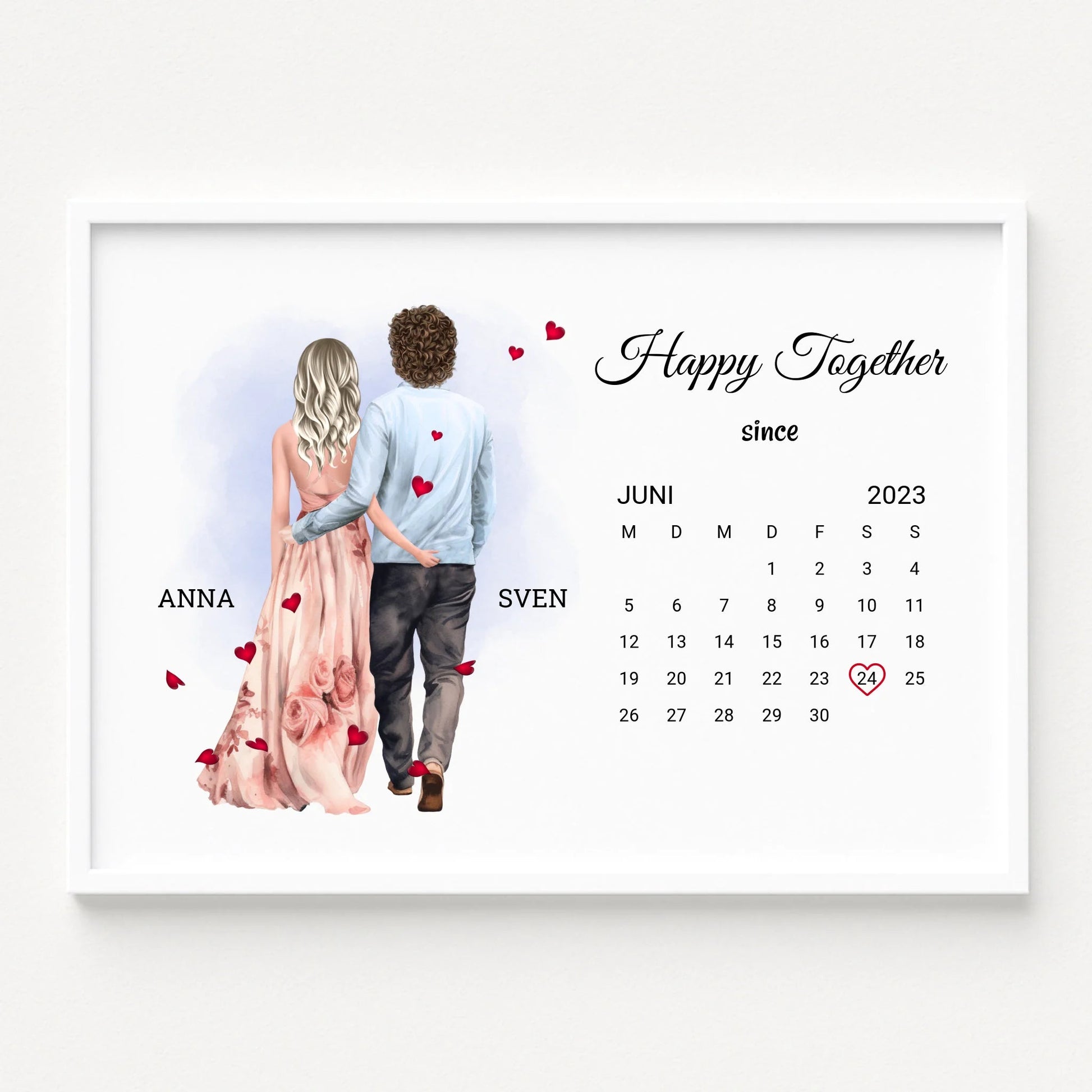Geschenk zum Jahrestag Poster mit Datum - Prinolla