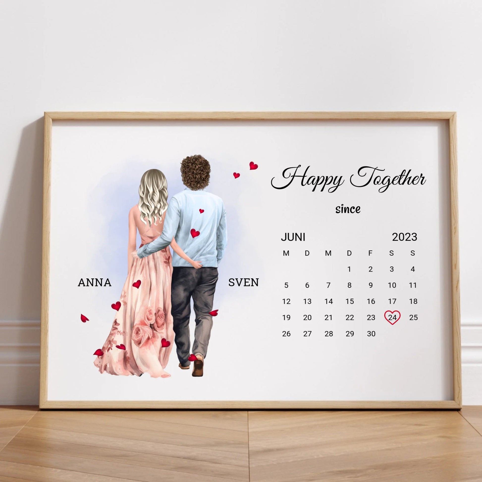 Geschenk zum Jahrestag Poster mit Datum - Prinolla