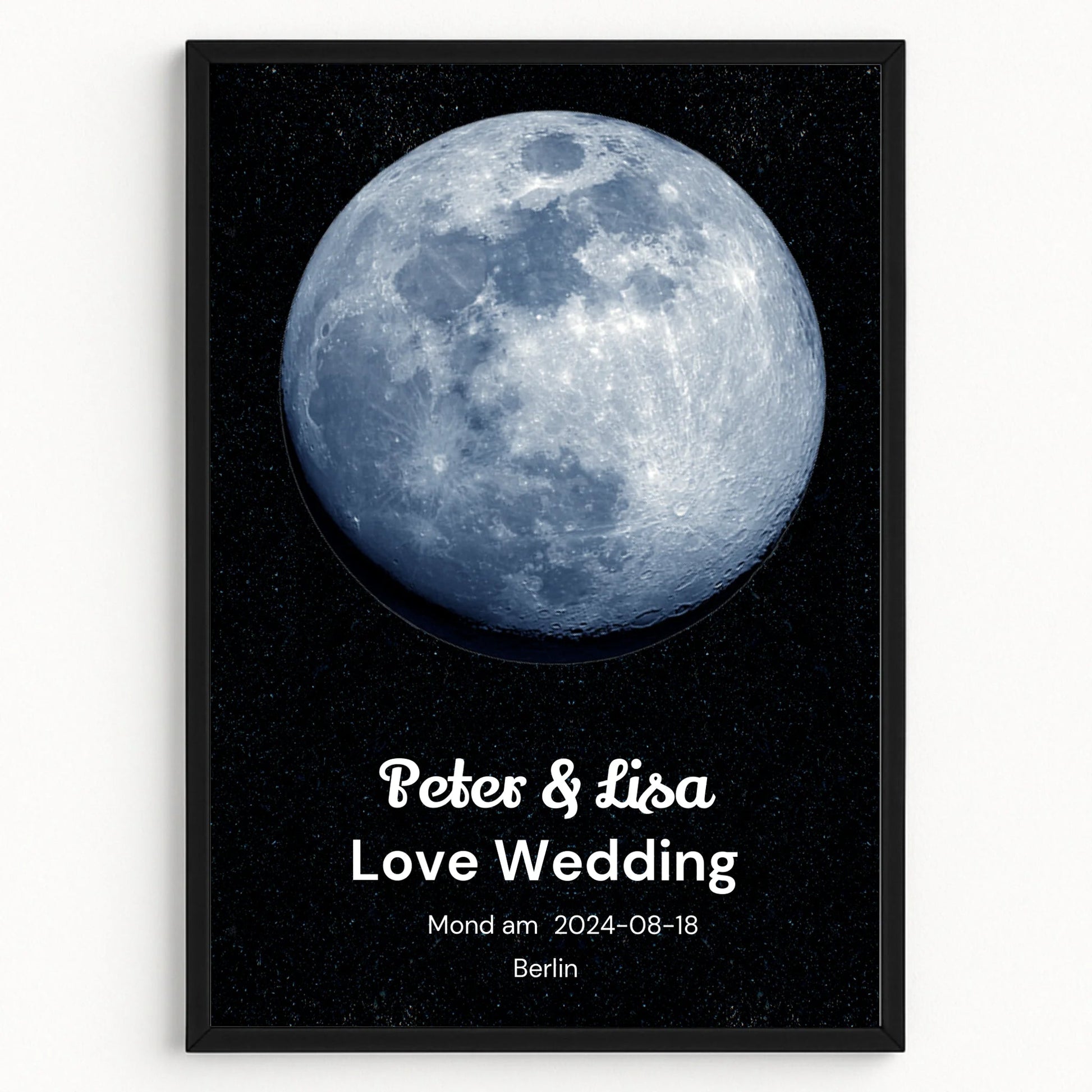 Hochzeit Geschenk Mondposter personalisiert - Prinolla