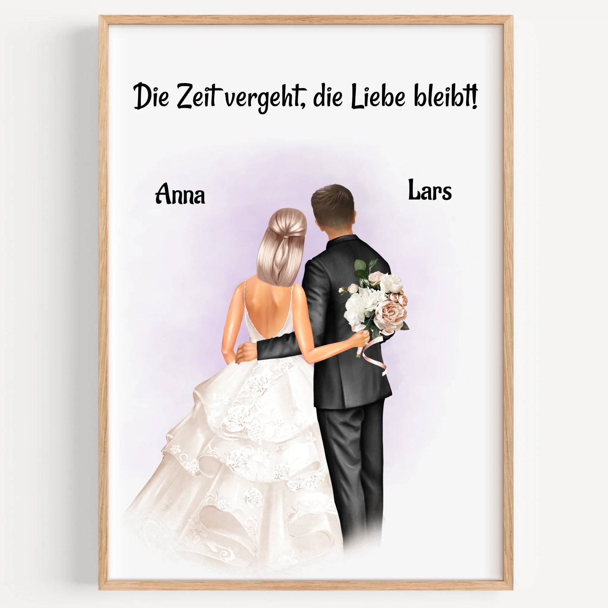 Hochzeitspaar Geschenk zur Hochzeit Poster gestalten - Prinolla