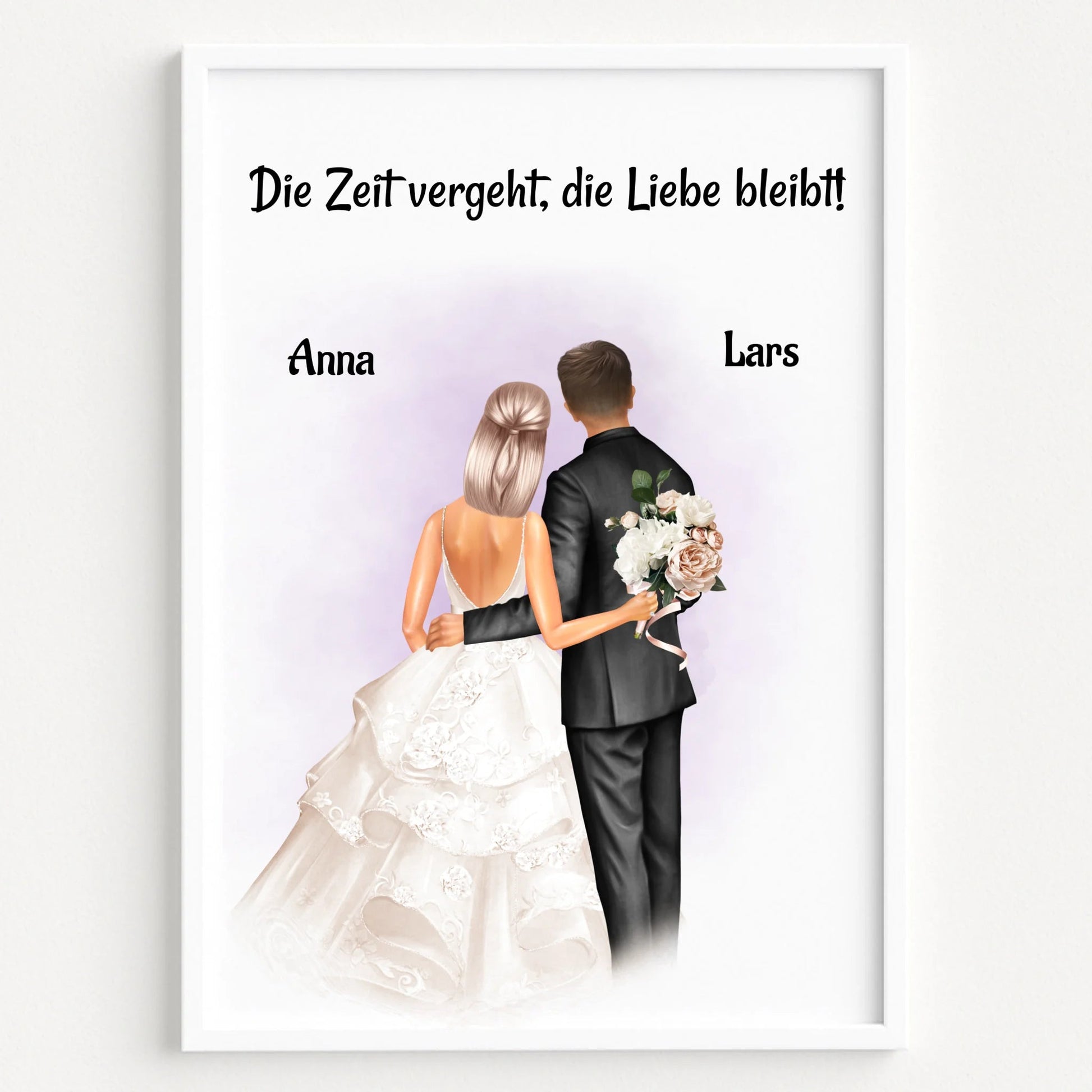 Hochzeitspaar Geschenk zur Hochzeit Poster gestalten - Prinolla