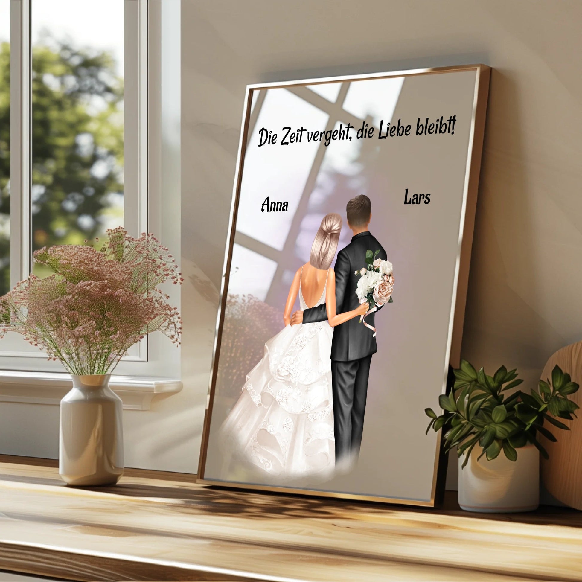 Hochzeitspaar Geschenk zur Hochzeit Poster gestalten - Prinolla