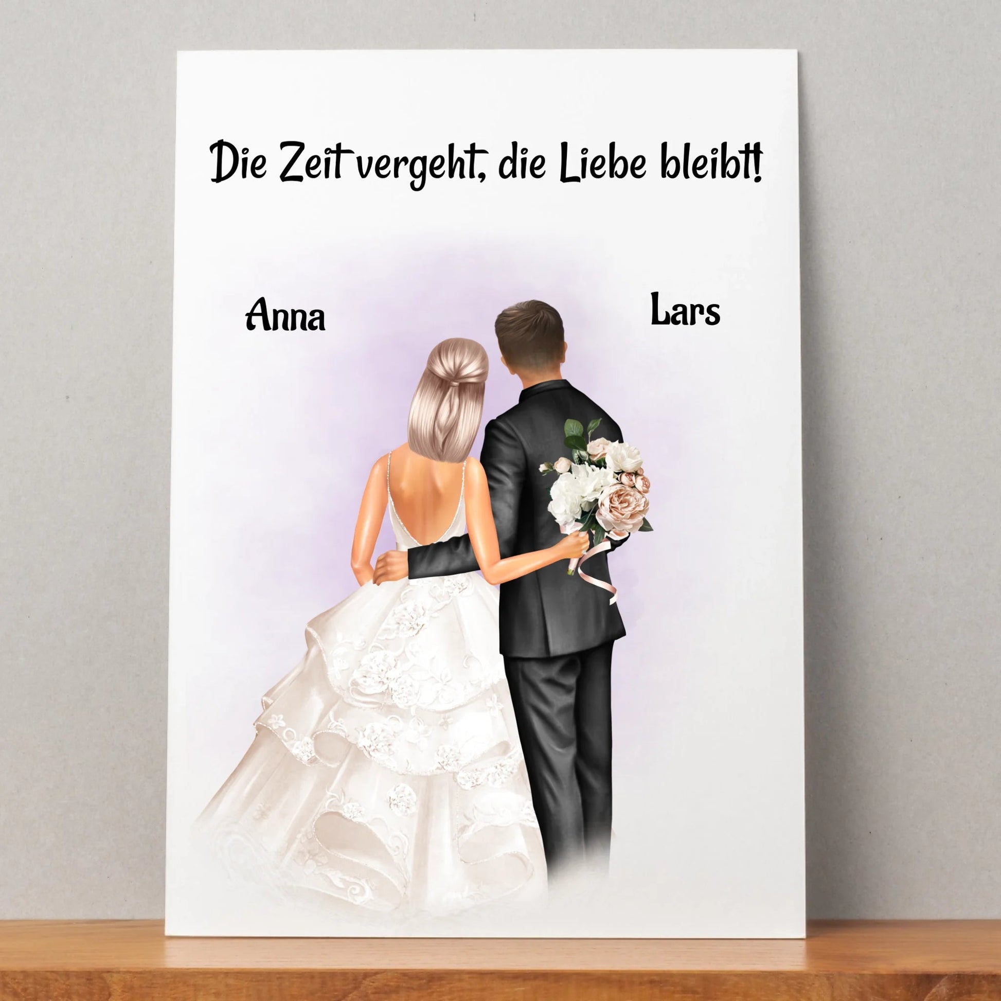Hochzeitspaar Geschenk zur Hochzeit Poster gestalten - Prinolla
