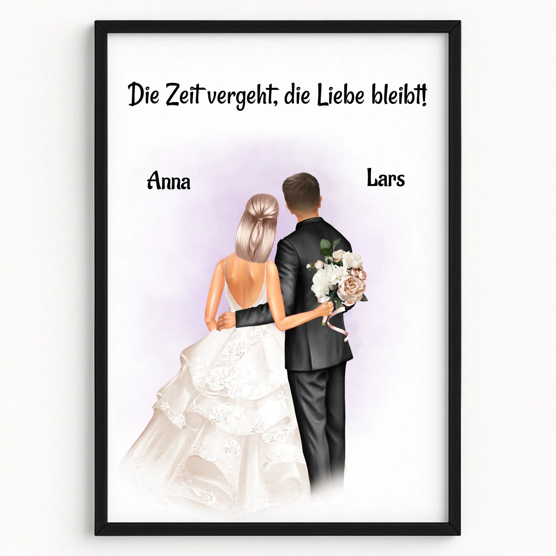Hochzeitspaar Geschenk zur Hochzeit Poster gestalten - Prinolla