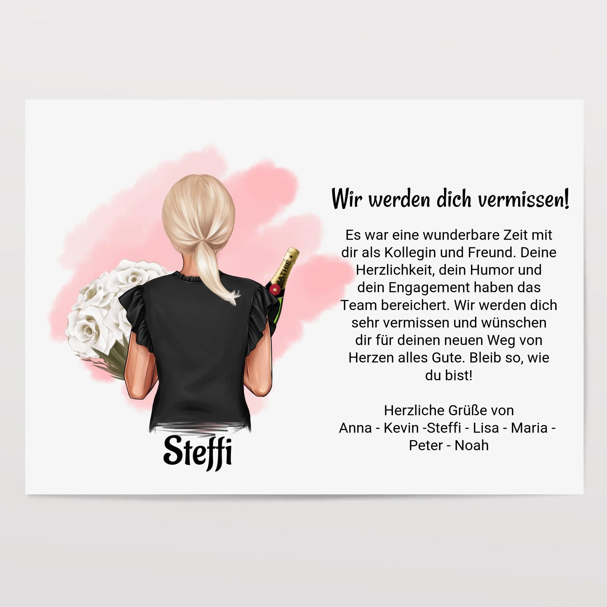 Kollegin Abschiedsgeschenk Ruhestand & Rente Poster - Prinolla