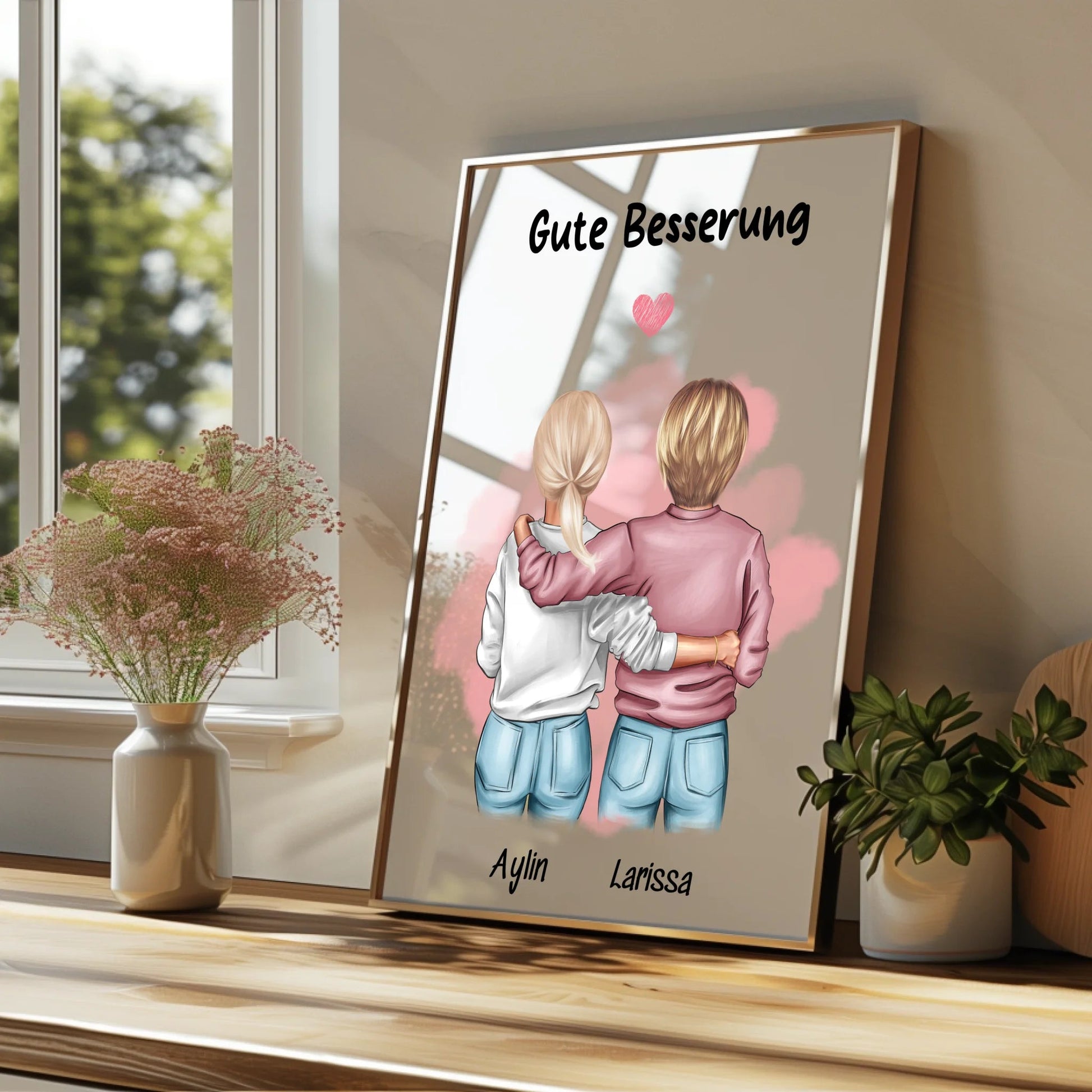 Kollegin gute Besserung Genesung Design Geschenk personalisiert - Prinolla