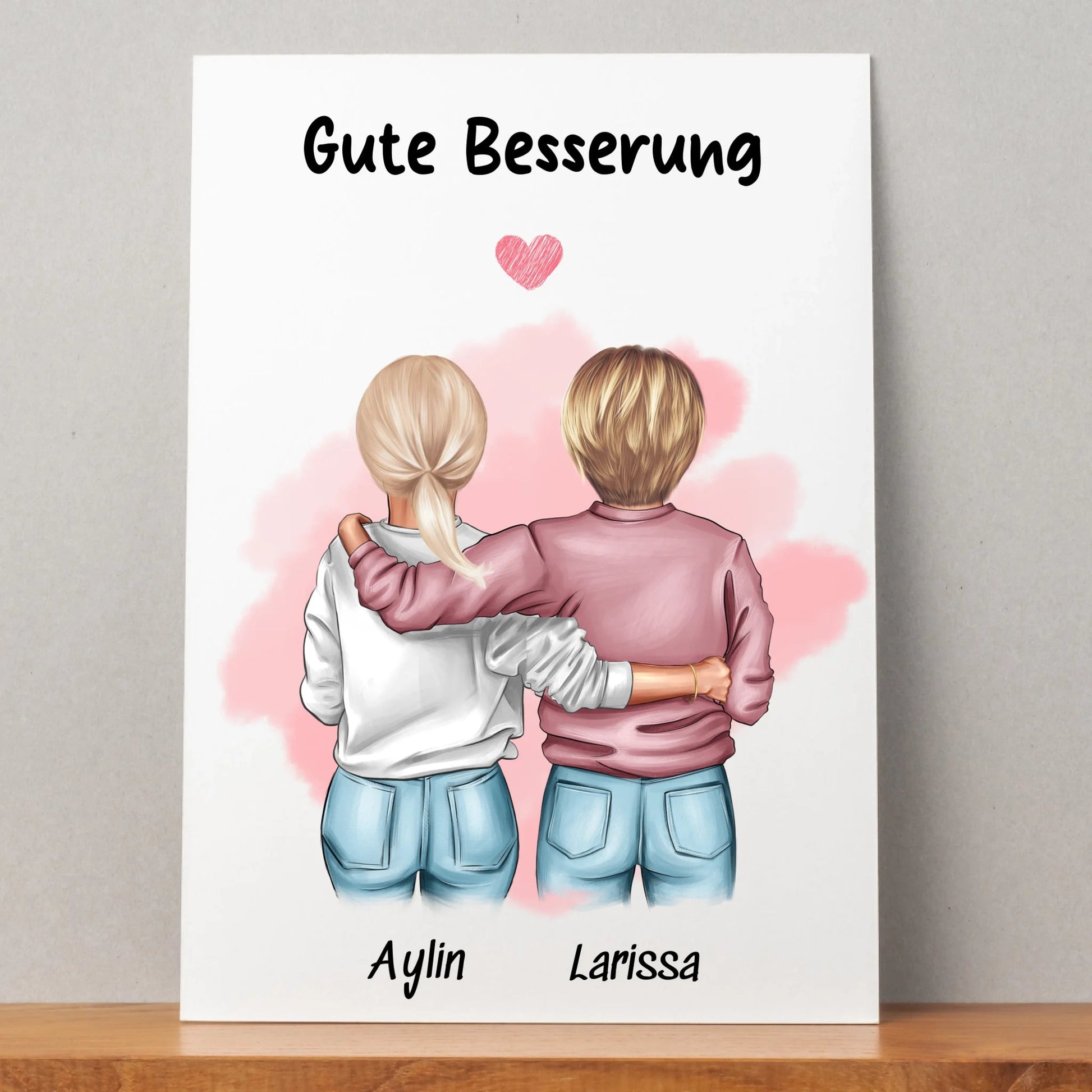 Kollegin gute Besserung Genesung Design Geschenk personalisiert - Prinolla