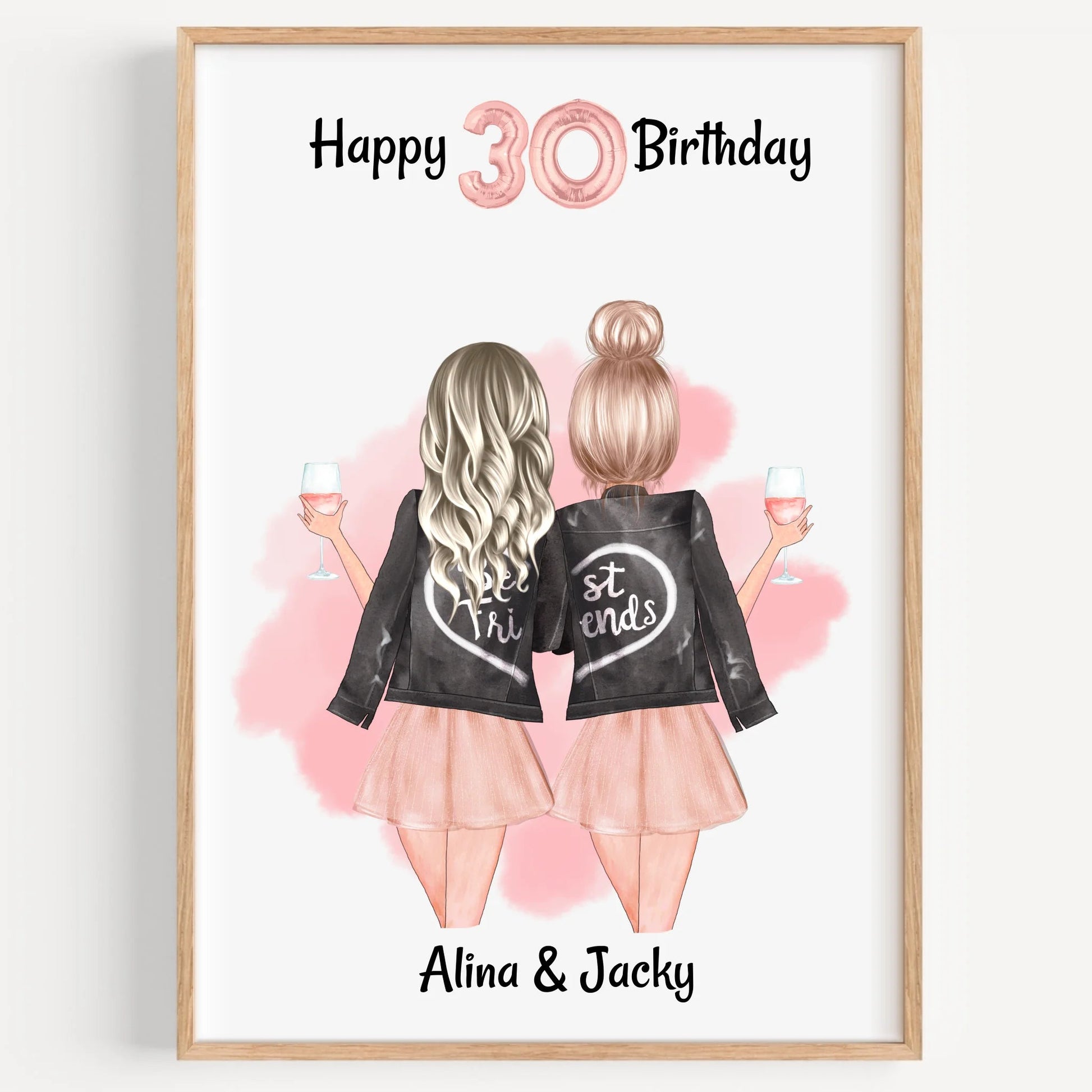 Lieblingskollegin Geburtstag Geschenk Idee Poster gestalten - Prinolla