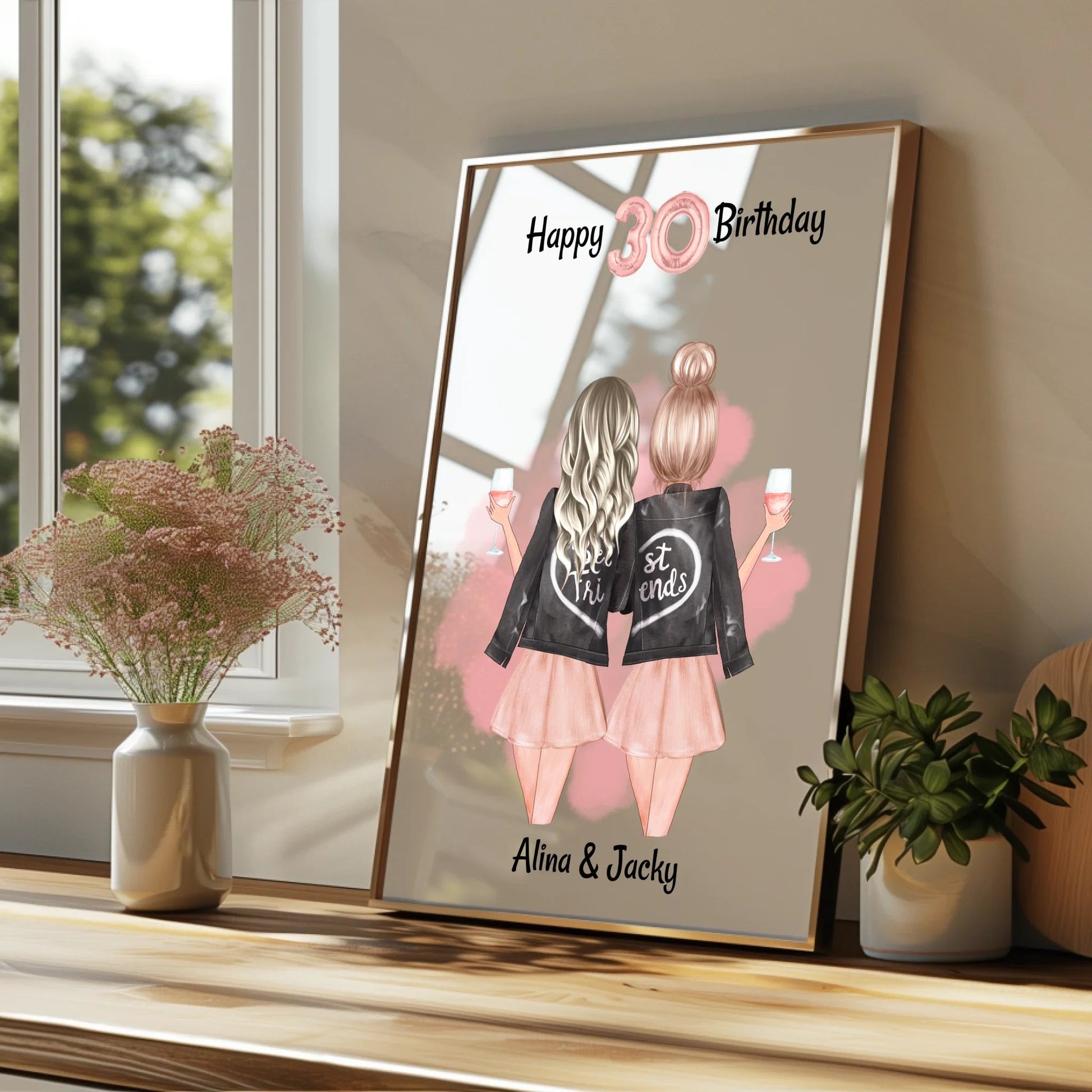 Lieblingskollegin Geburtstag Geschenk Idee Poster gestalten - Prinolla