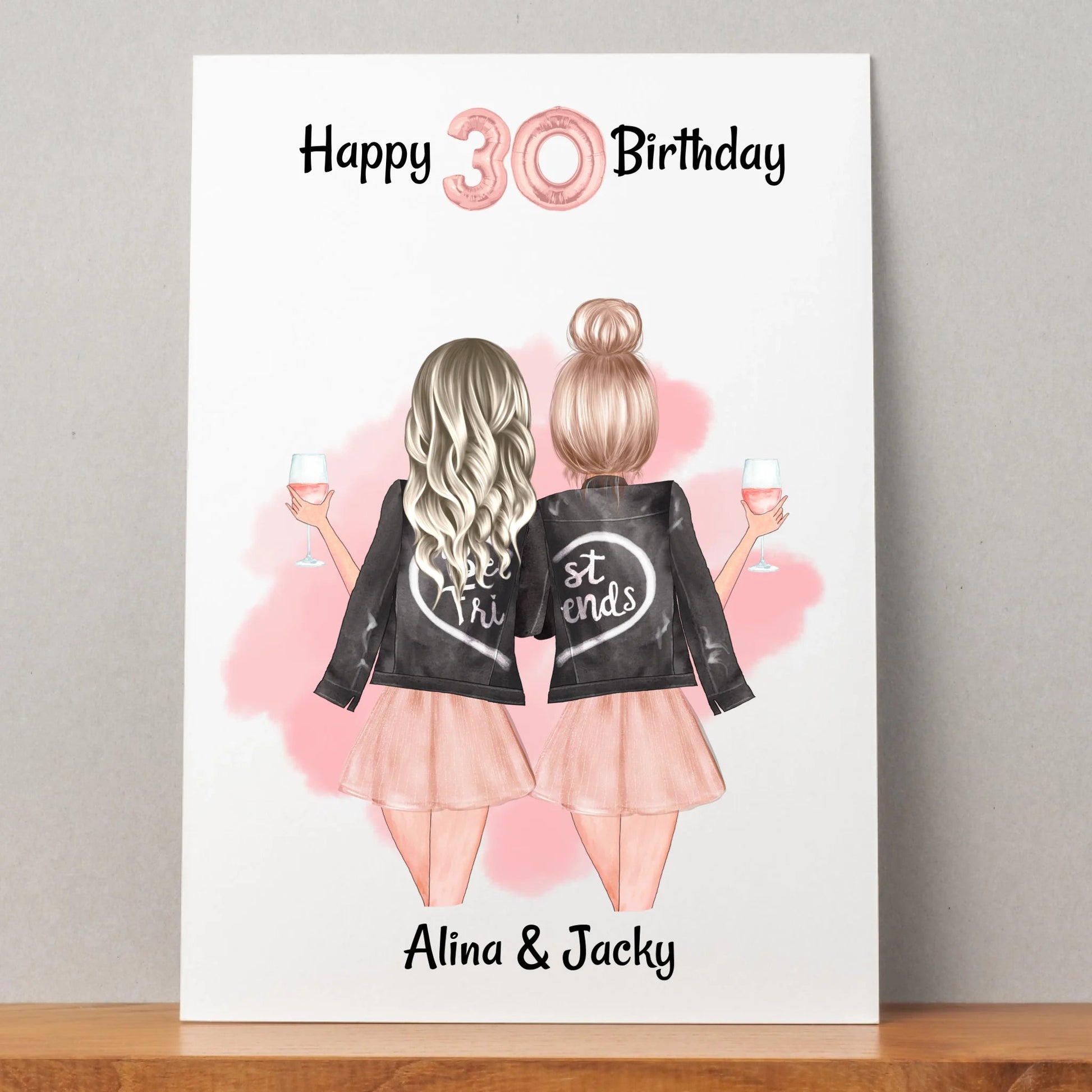 Lieblingskollegin Geburtstag Geschenk Idee Poster gestalten - Prinolla