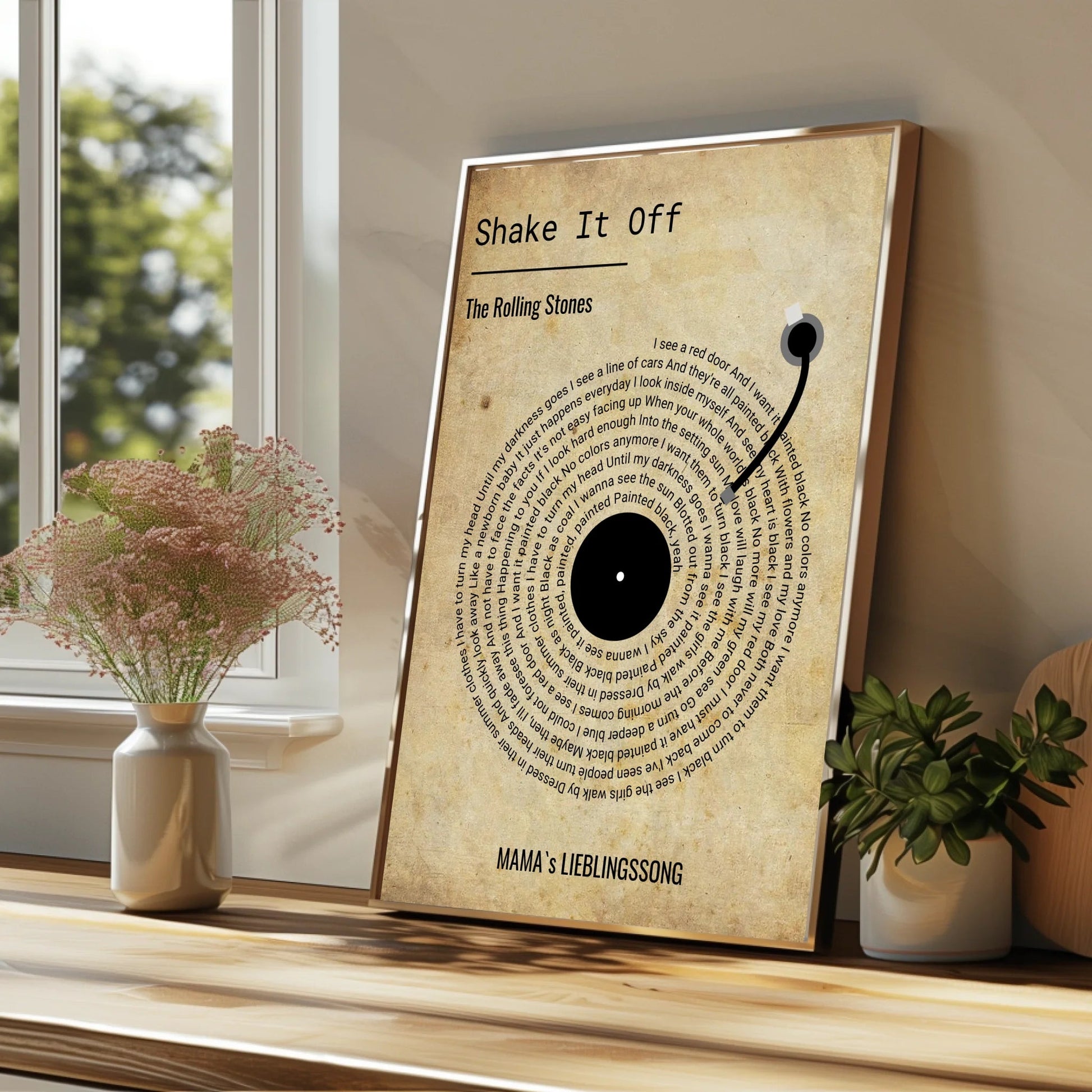 Mama Lieblingssong Geschenk Poster personalisiert - Prinolla