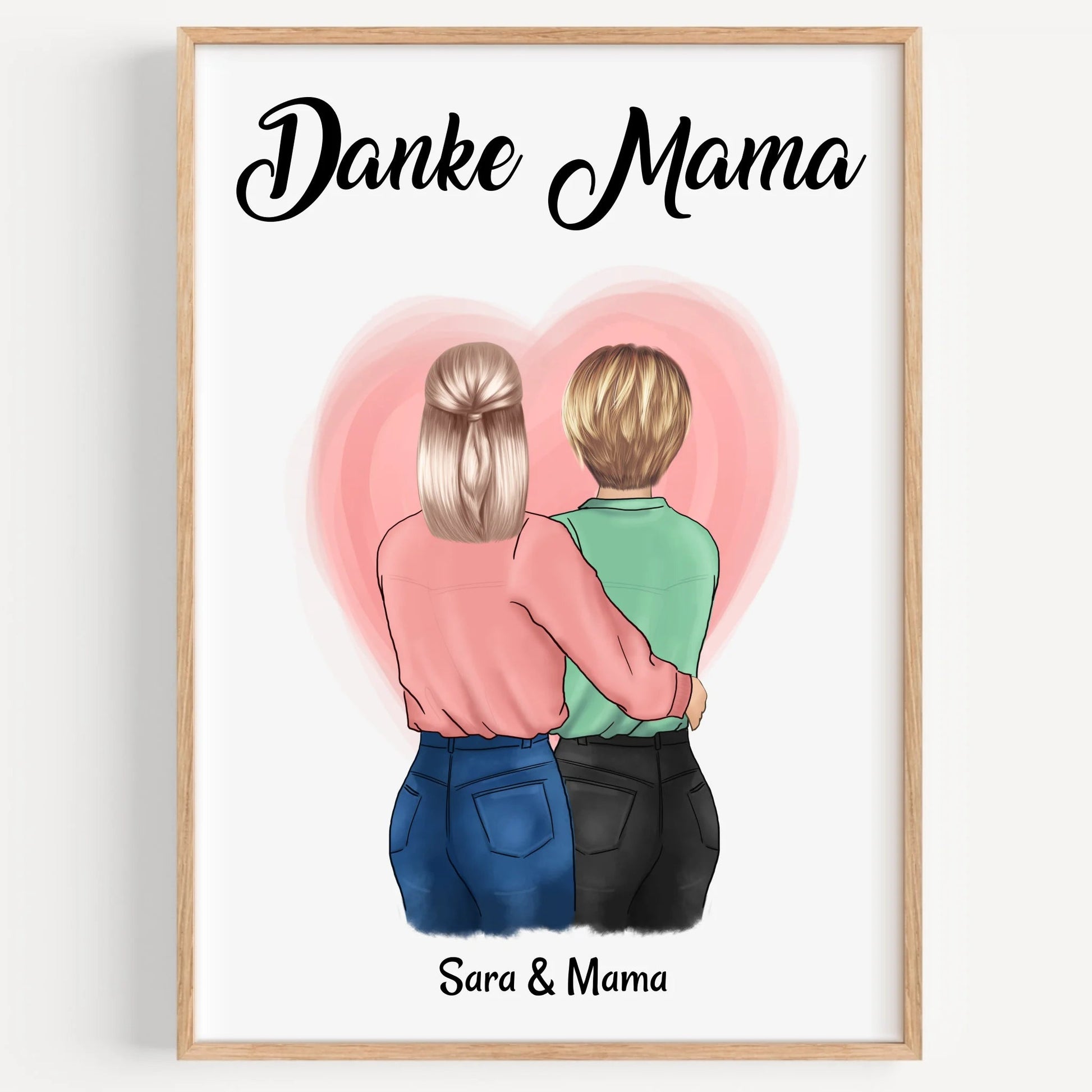 Mutter Danke Geschenk Poster personalisieren - Prinolla