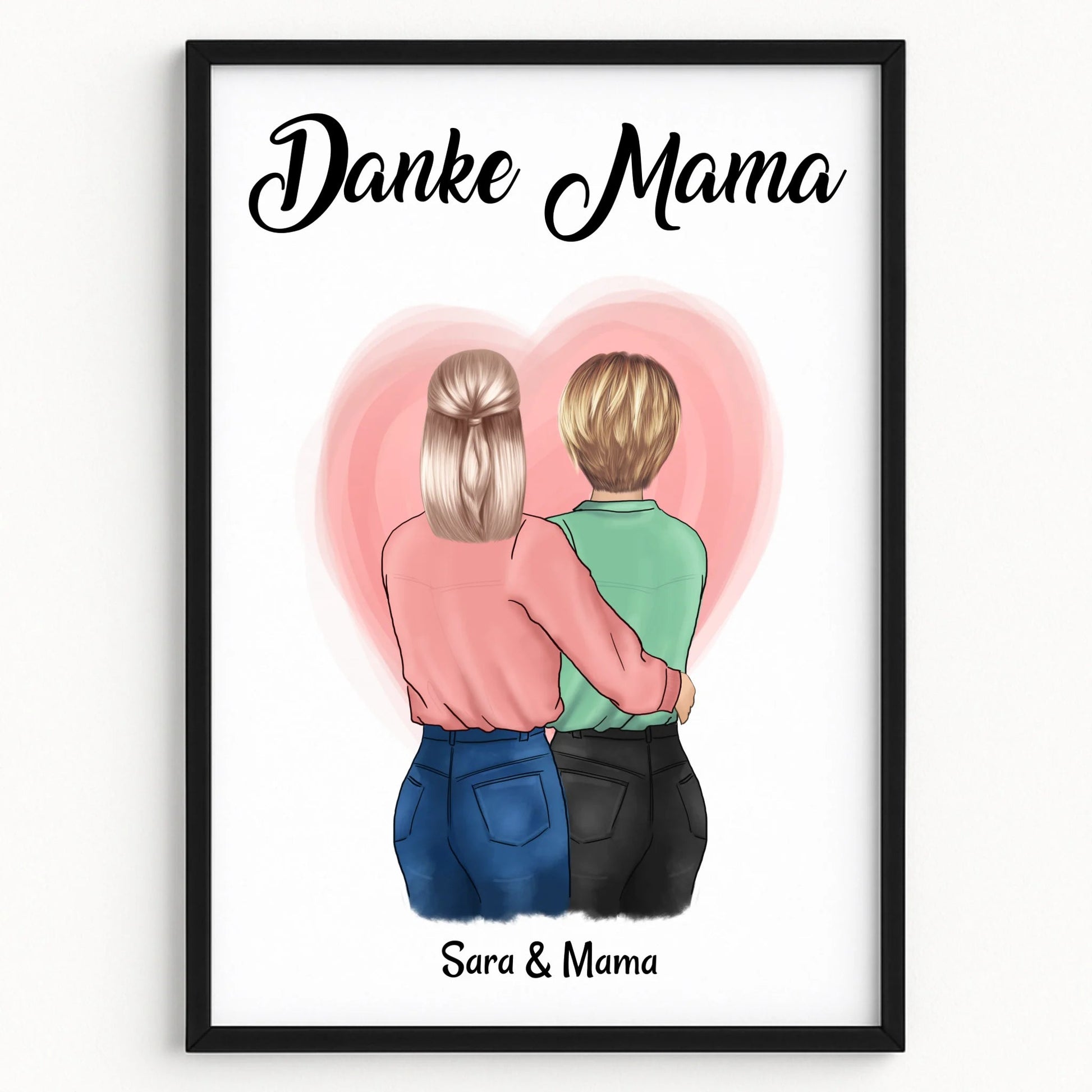 Mutter Danke Geschenk Poster personalisieren - Prinolla