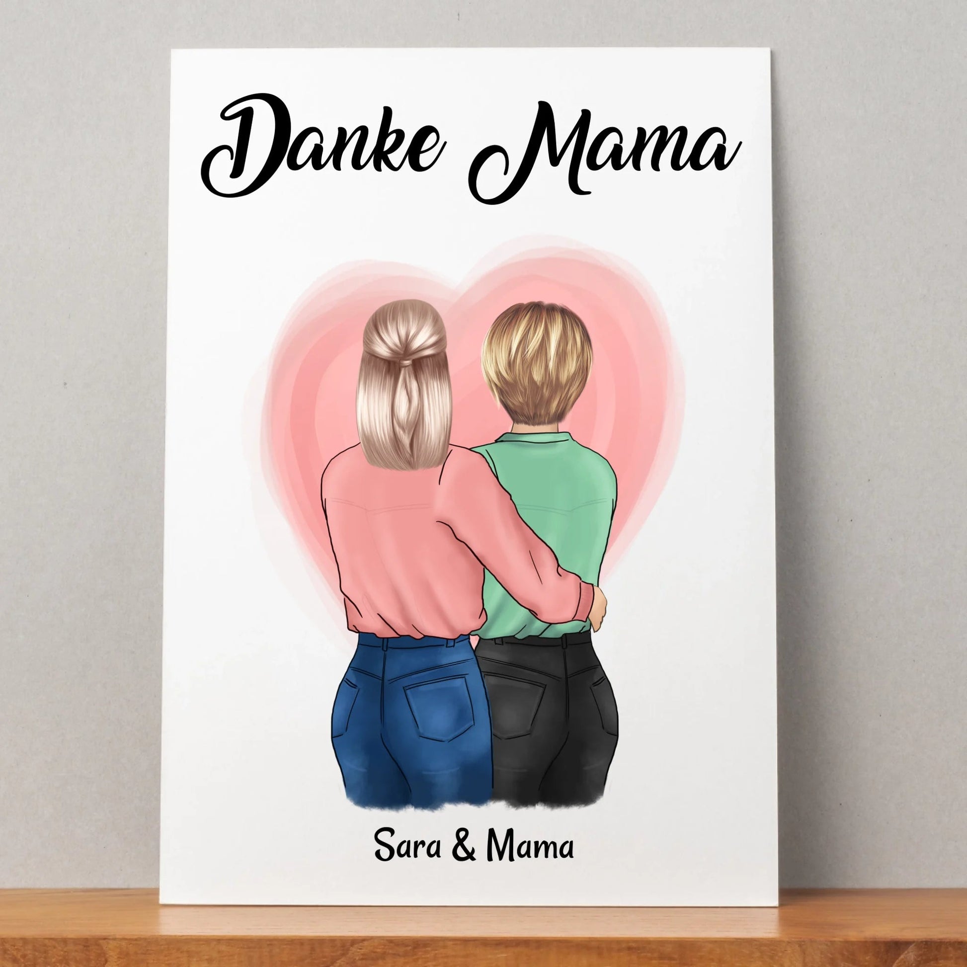 Mutter Danke Geschenk Poster personalisieren - Prinolla