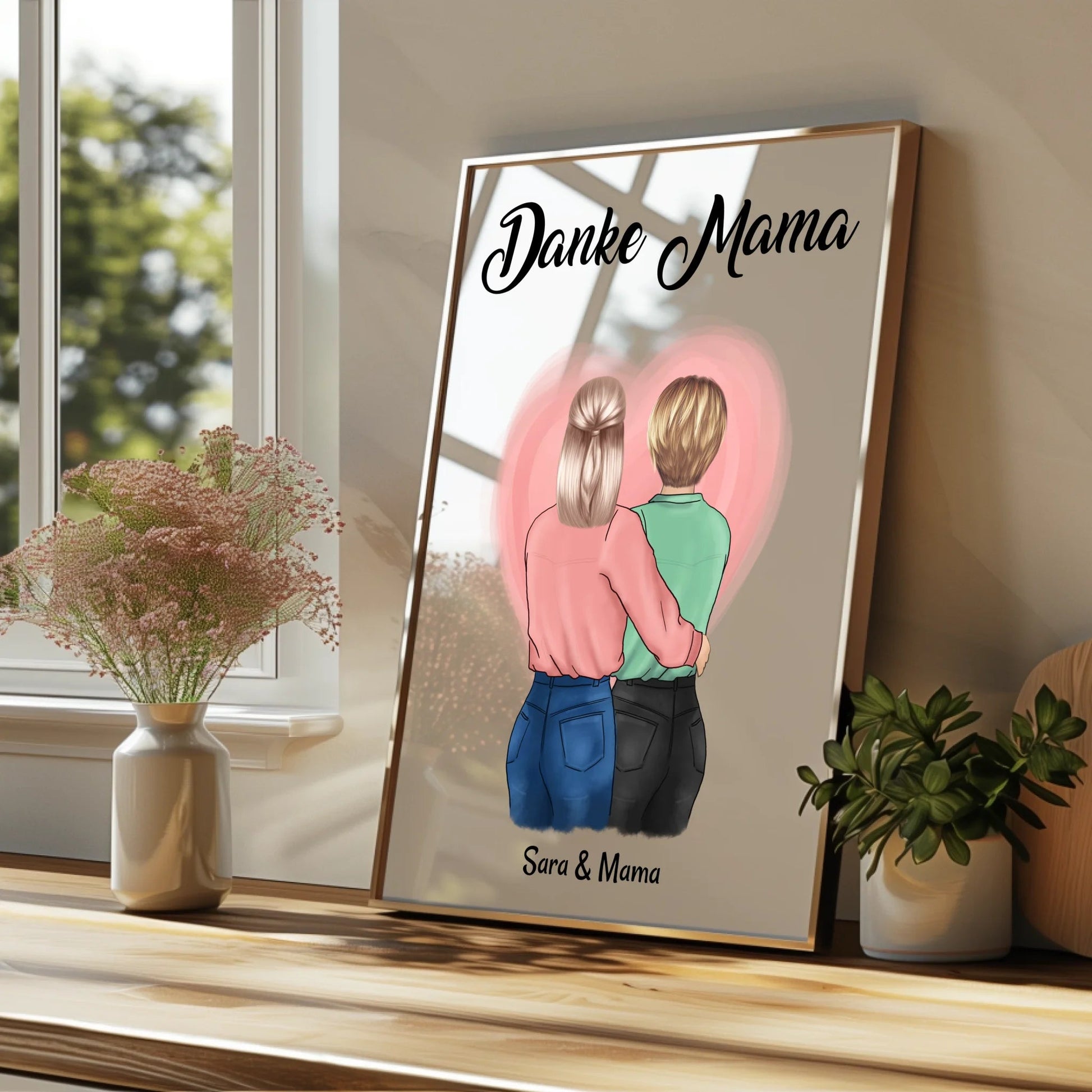 Mutter Danke Geschenk Poster personalisieren - Prinolla