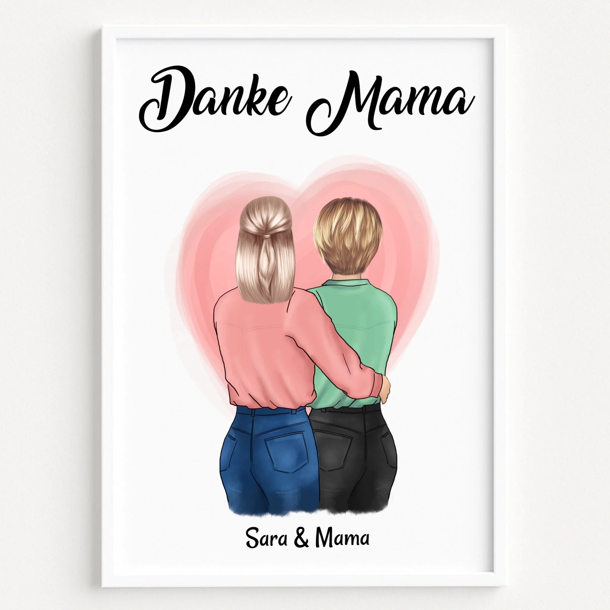 Mutter Danke Geschenk Poster personalisieren - Prinolla