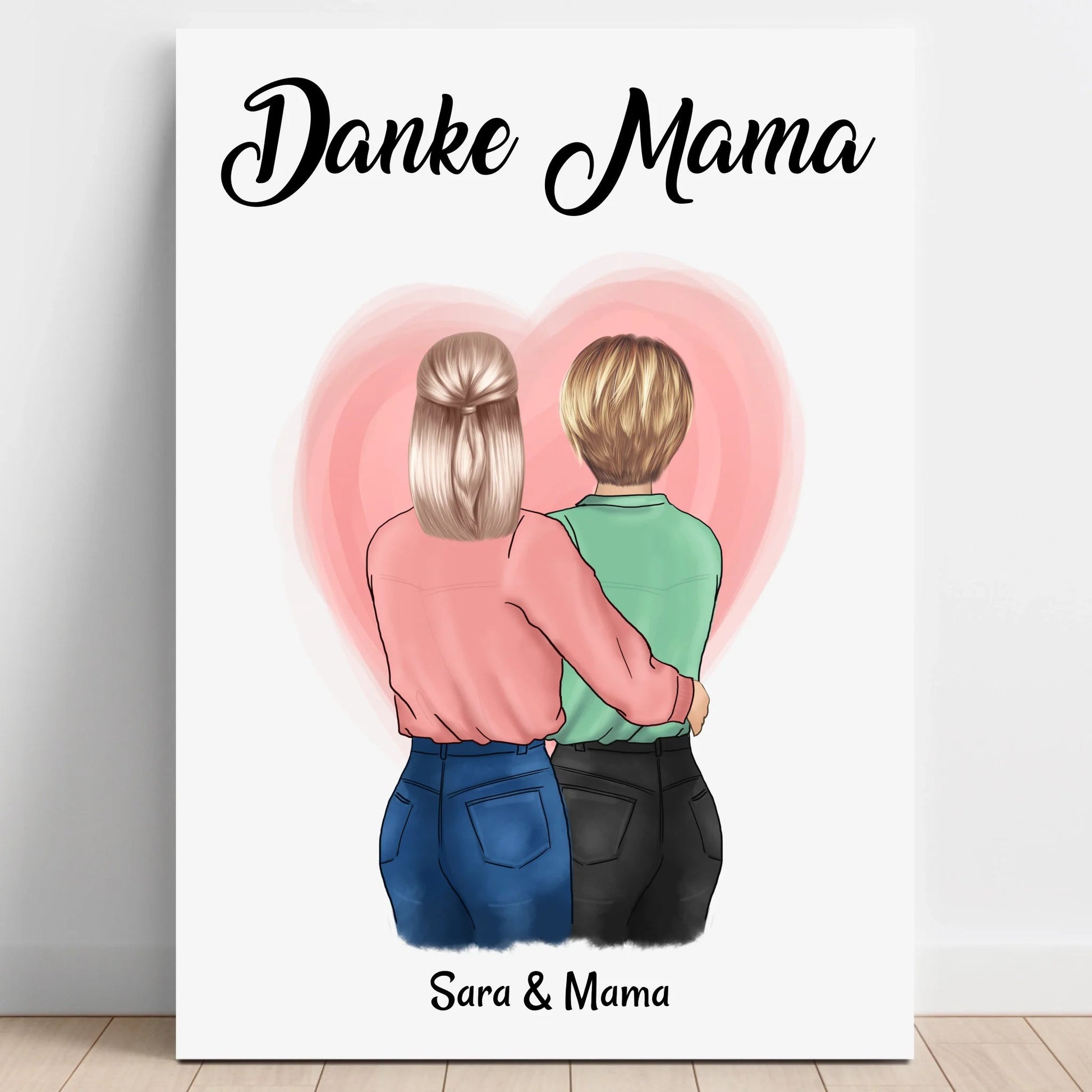 Mutter Danke Geschenk Poster personalisieren - Prinolla
