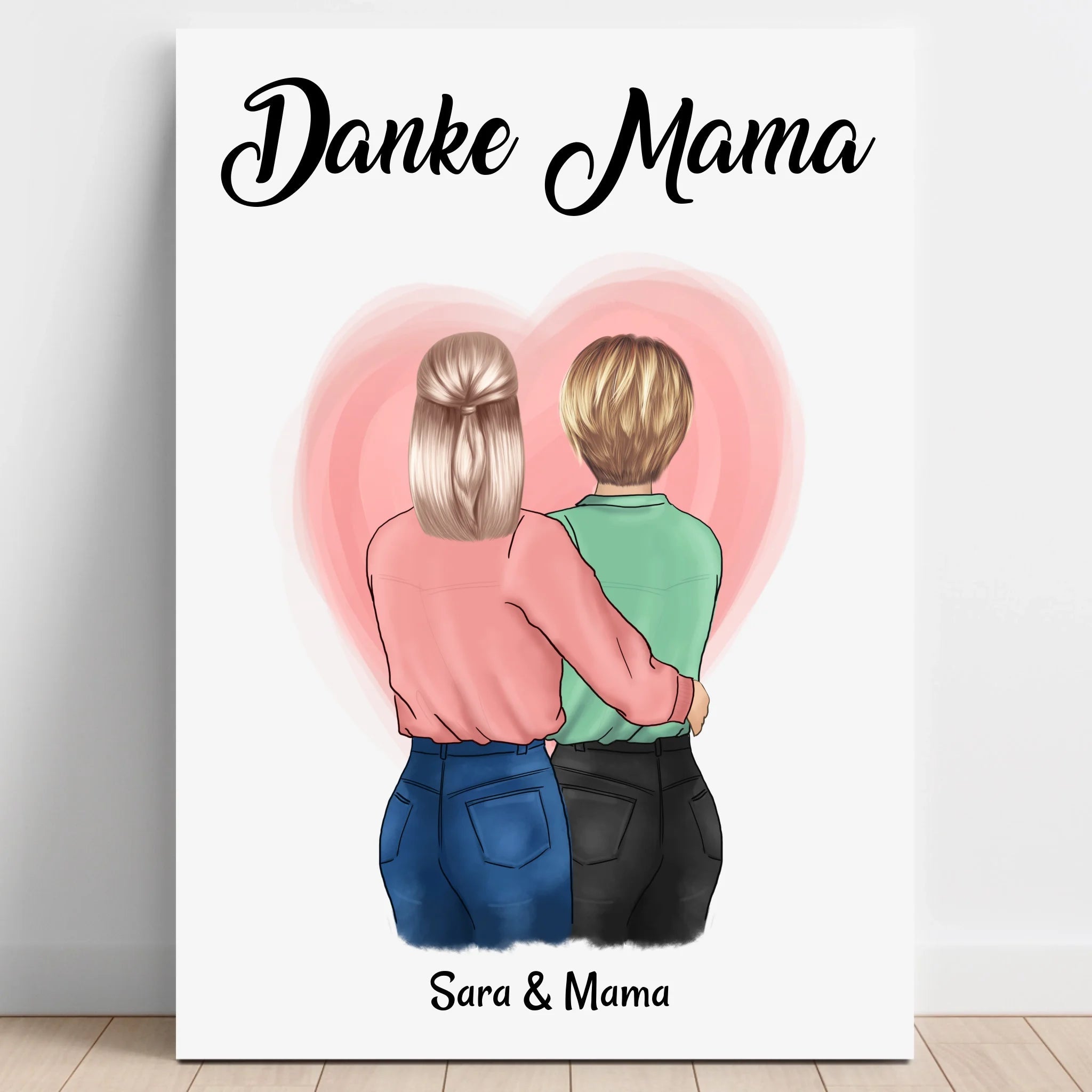 Mutter Danke Geschenk Poster personalisieren - Prinolla
