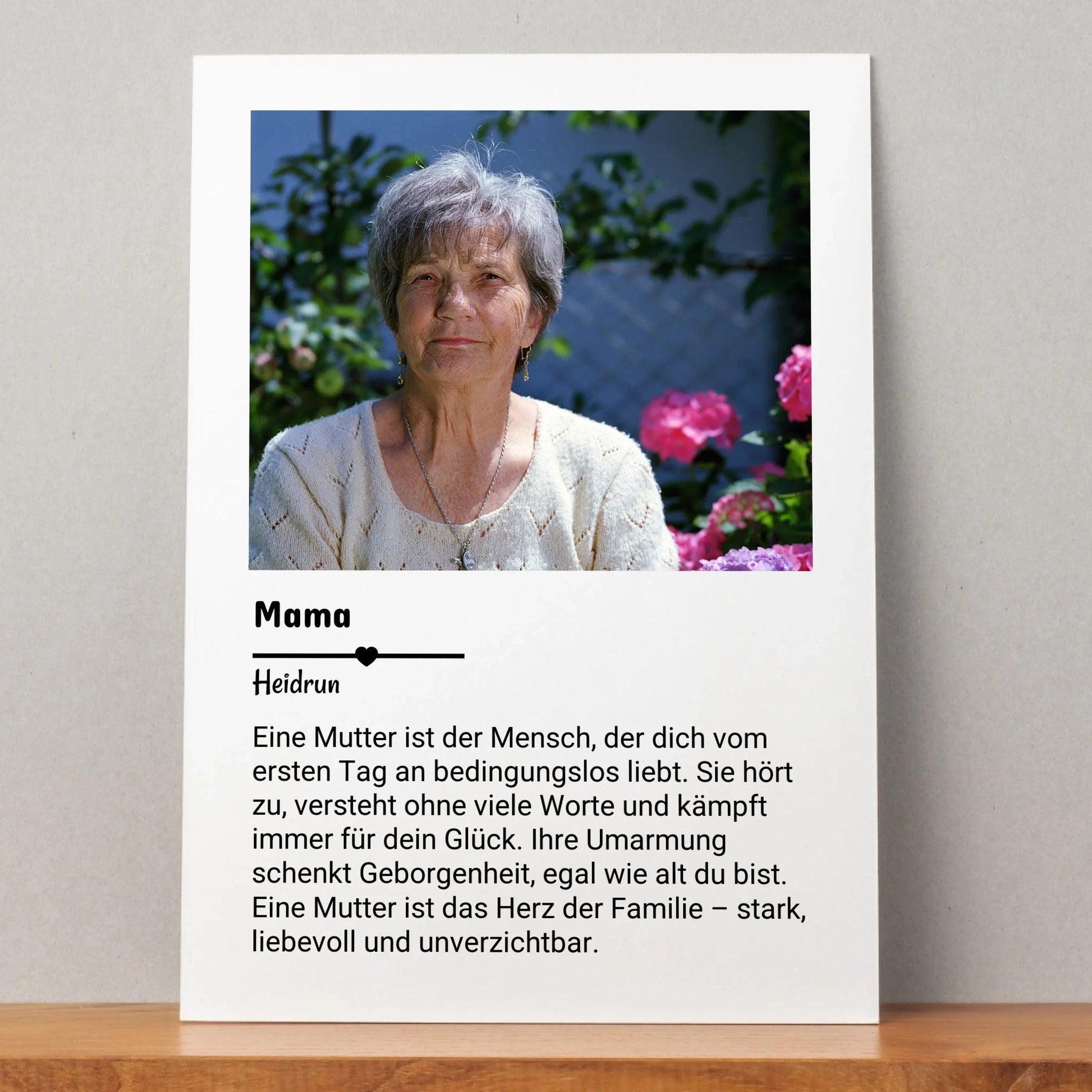 Mutter Definition Geschenk mit Foto personalisiert - Prinolla