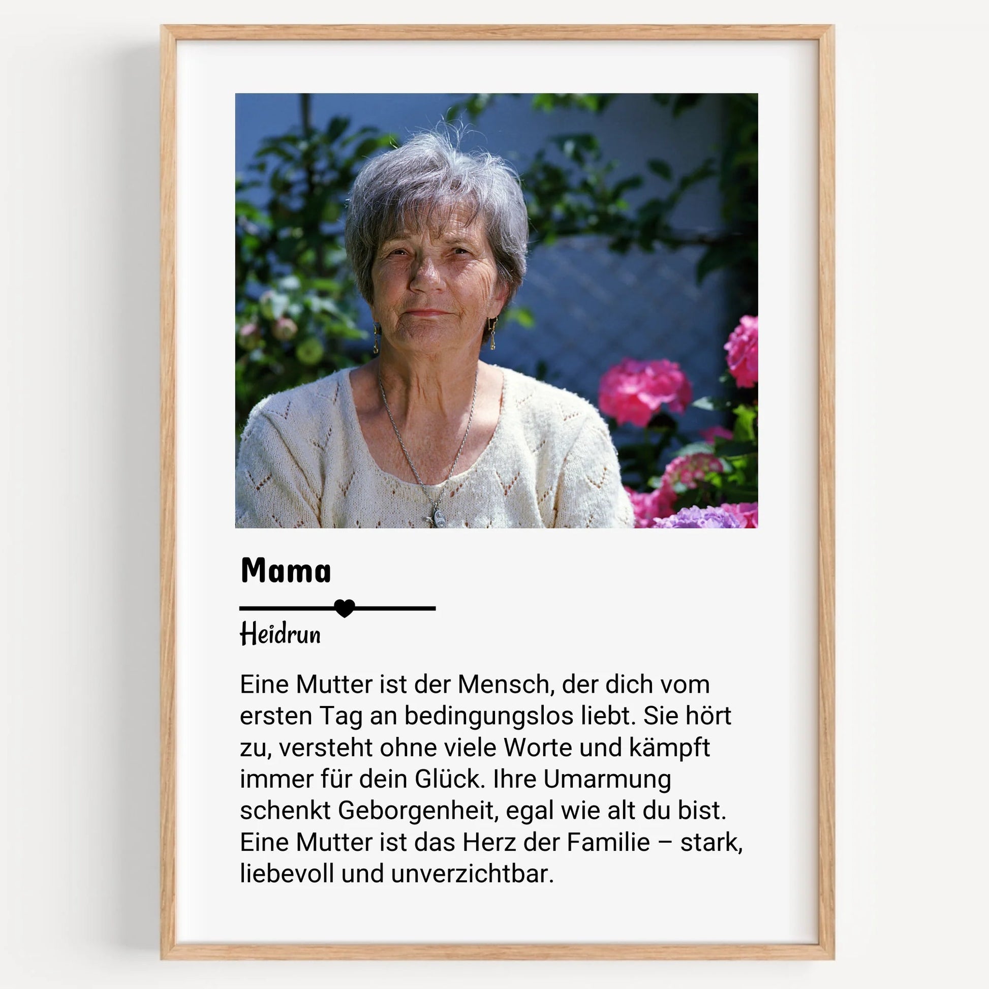 Mutter Definition Geschenk mit Foto personalisiert - Prinolla