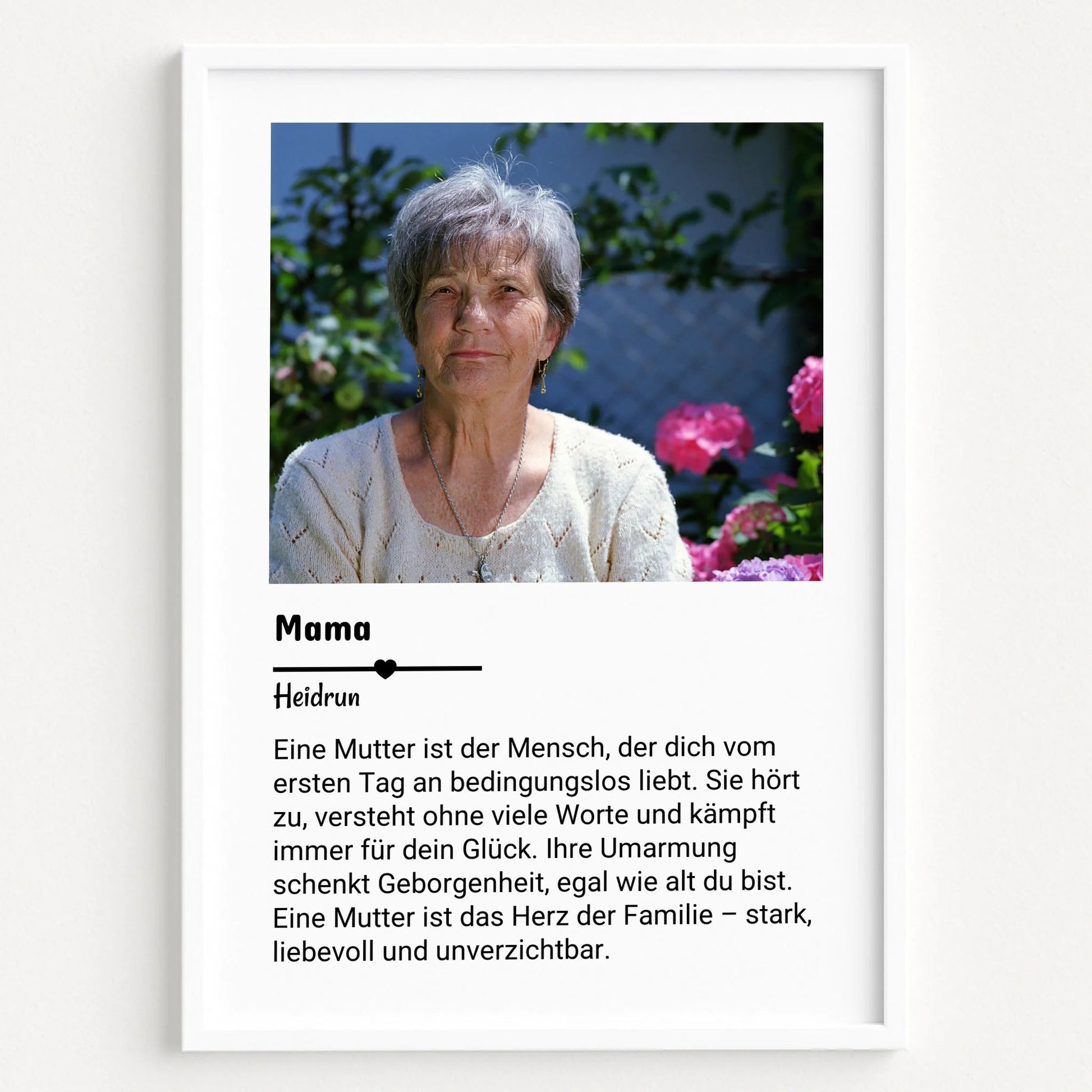 Mutter Definition Geschenk mit Foto personalisiert - Prinolla