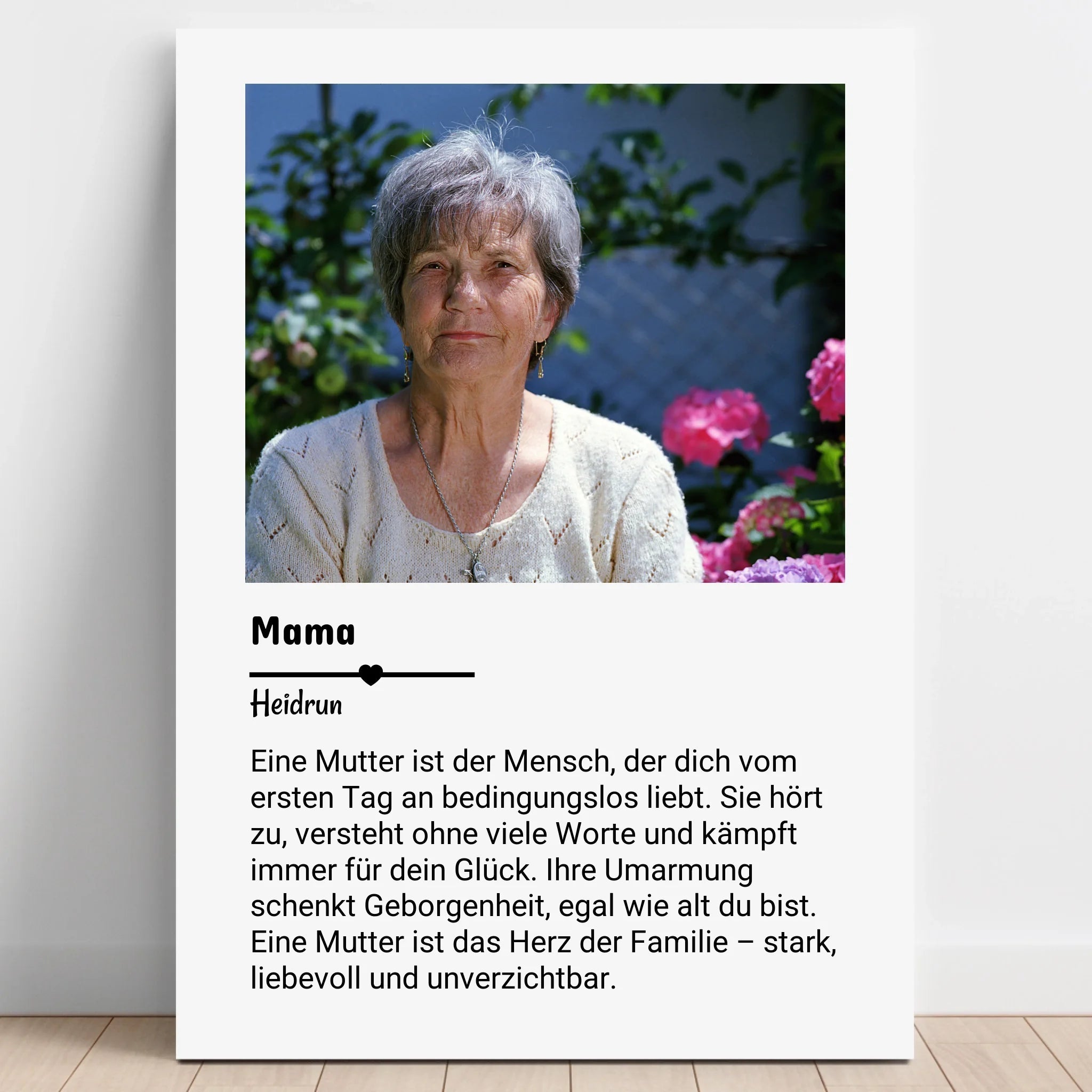 Mutter Definition Geschenk mit Foto personalisiert - Prinolla