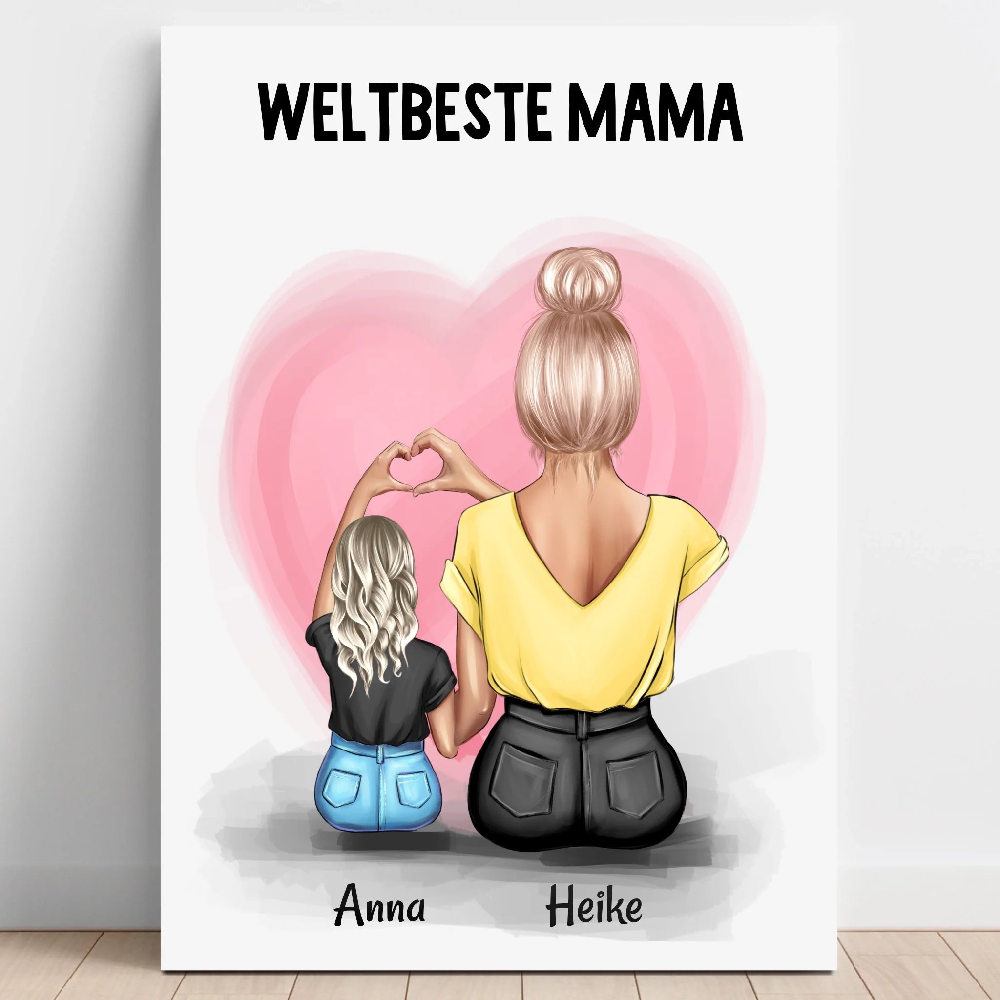 Mutter Kind Poster Geschenk selber gestalten - Prinolla