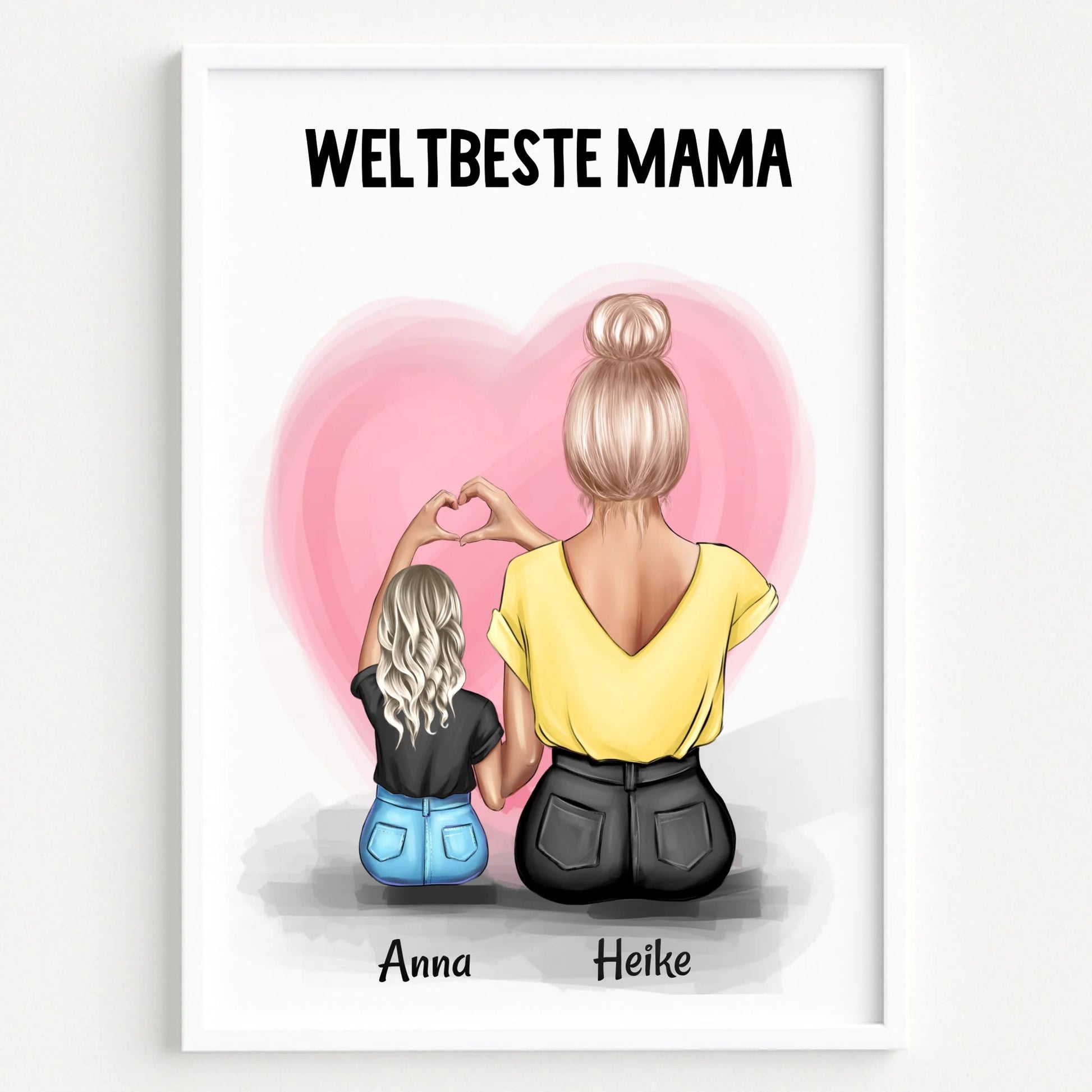 Mutter Kind Poster Geschenk selber gestalten - Prinolla