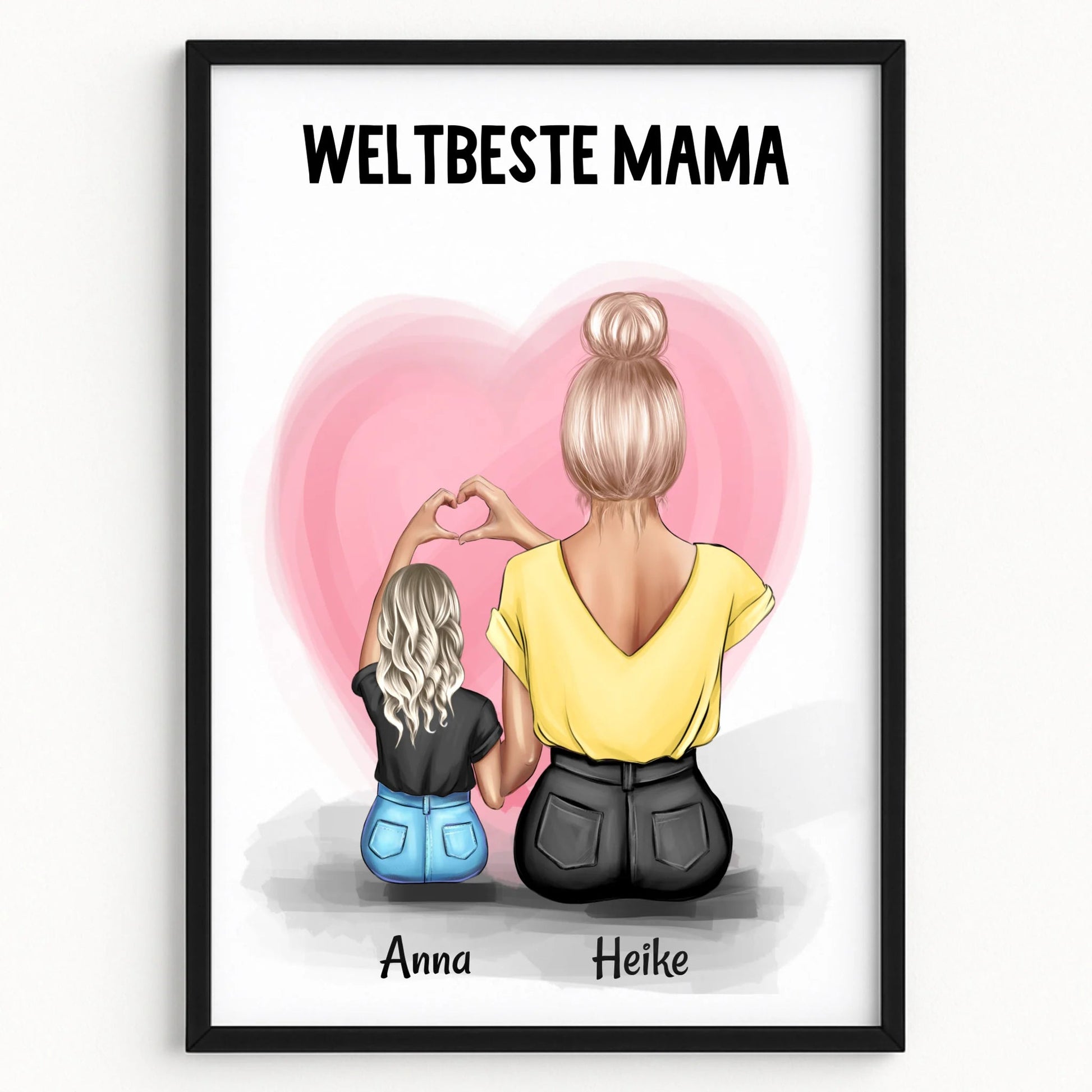 Mutter Kind Poster Geschenk selber gestalten - Prinolla
